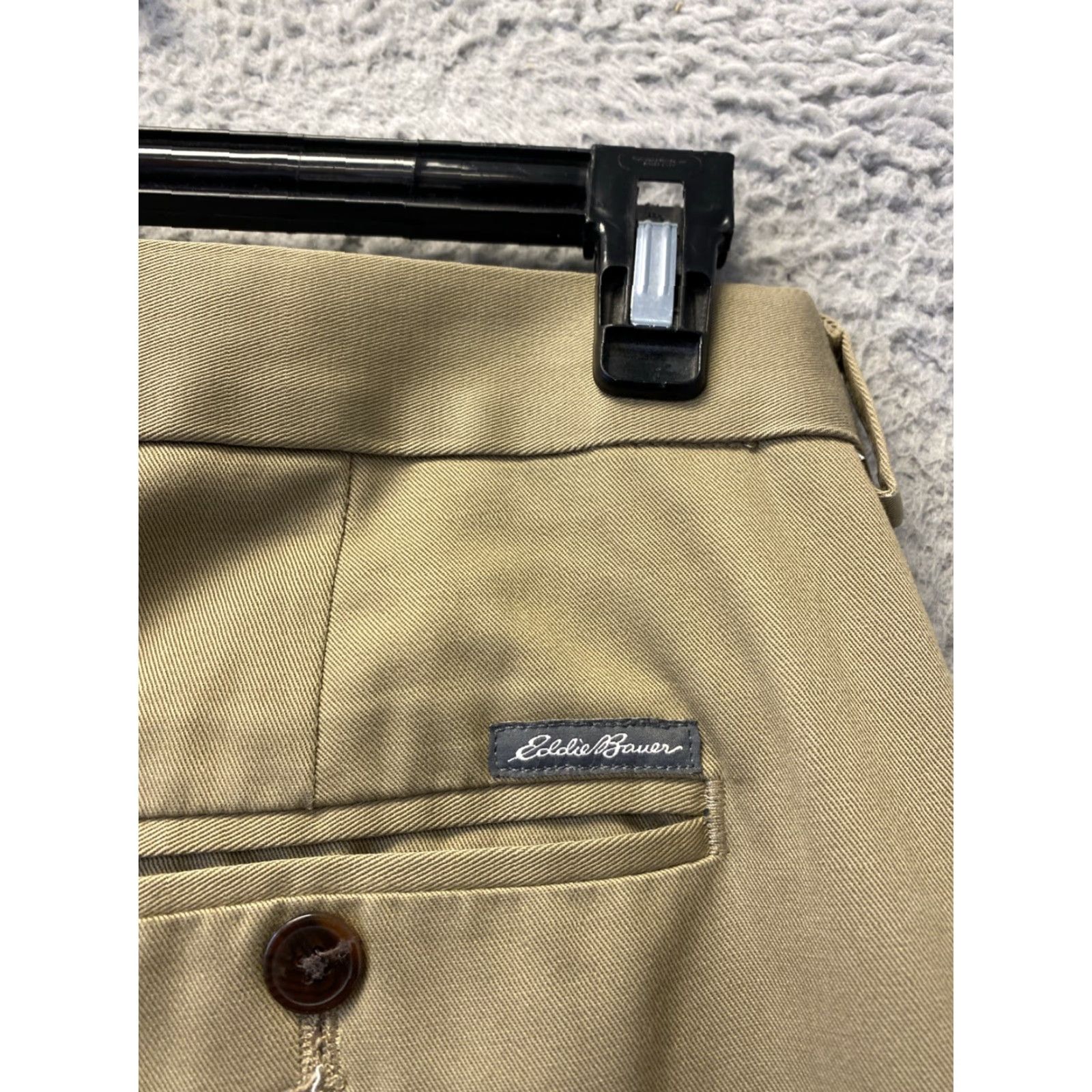 Eddie Bauer VINTAGE Eddie Bauer Pants Mens 34x32 Chino Khaki Cotton Fleece Pockets 90s Mens Size US 34 / EU 50 - 7 Thumbnail