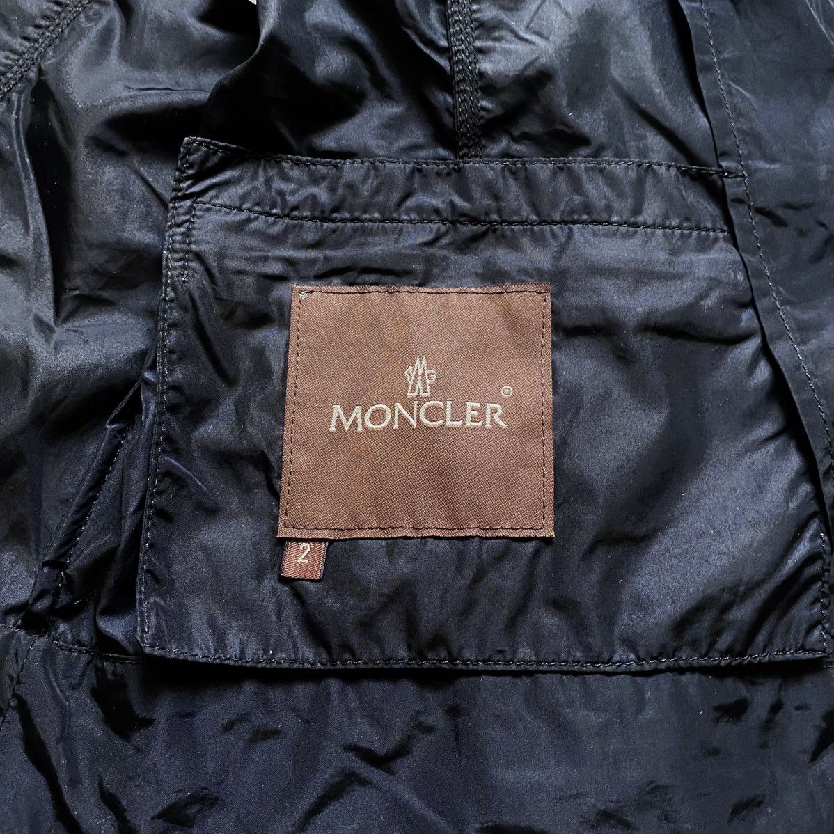 Moncler Womens Moncler Black Nylon Shimmer Lightweight Jacket Blazer Size XS / US 0-2 / IT 36-38 - 19 Thumbnail