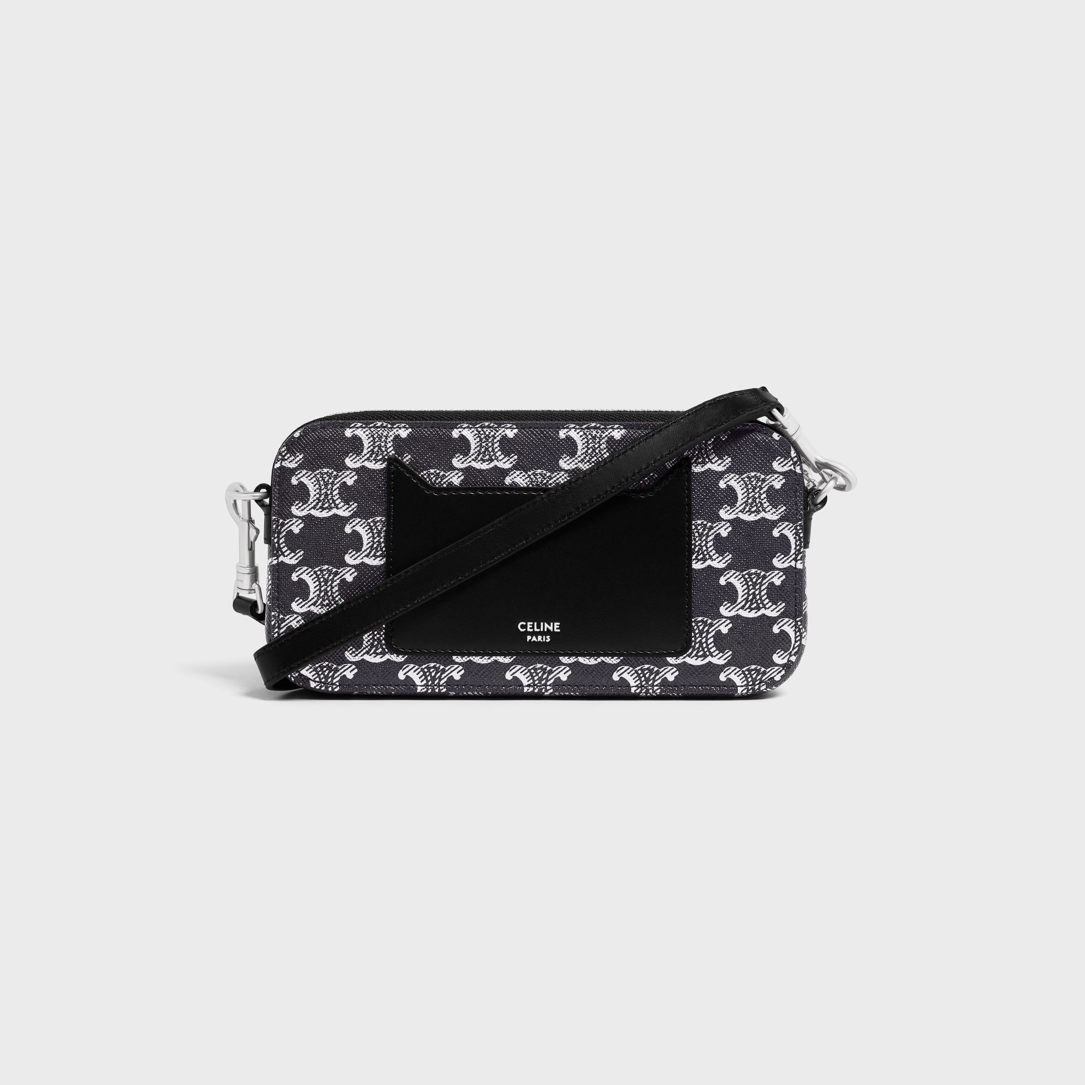 Celine o1w1db11124 Size: OS / Triomphe Horizontal Pouch in Black Size ONE SIZE - 2 Thumbnail