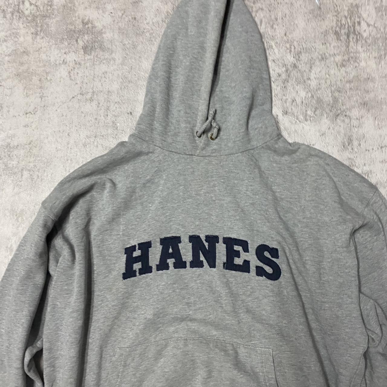 Other Grey Hanes hoodie with navy spellout hoodie Size US L / EU 52-54 / 3 - 2 Thumbnail