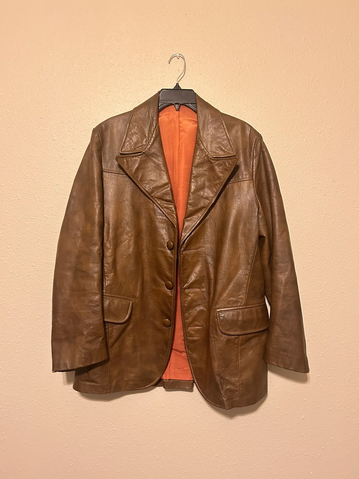 Vintage Mens vintage brown leather jackets Size US M / EU 48-50 / 2 - 1 Thumbnail