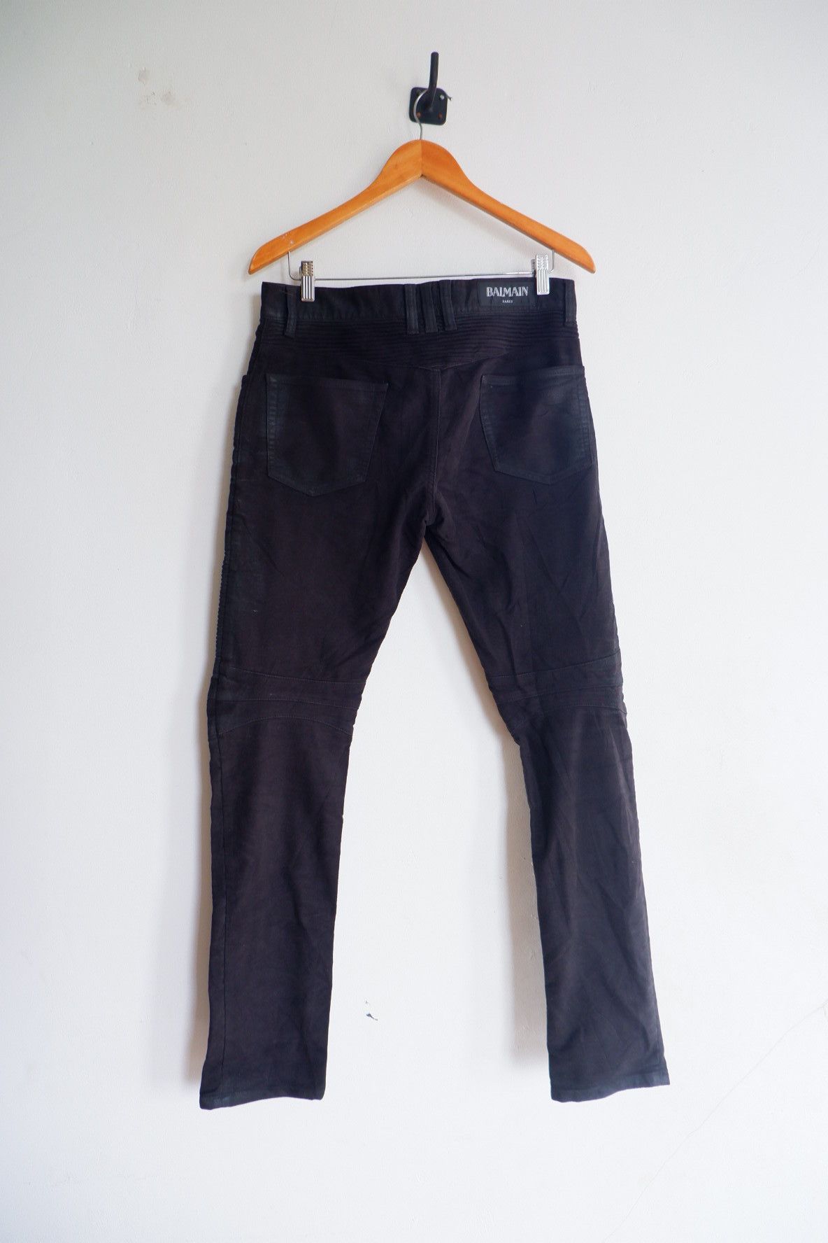 Balmain BALMAIN Moto Biker Jeans Size US 34 / EU 50 - 2 Thumbnail