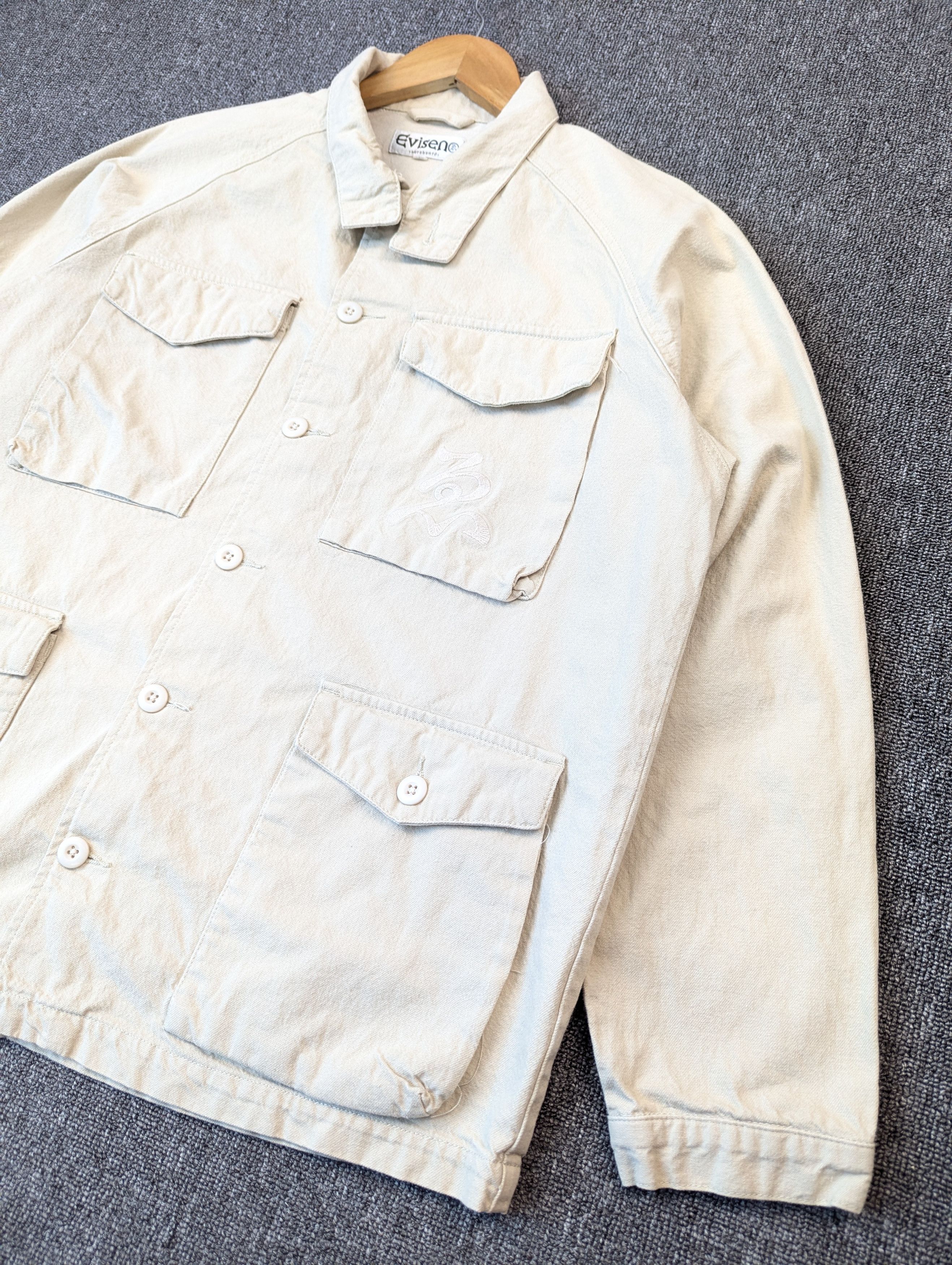 Vintage Vintage Evisen Skateboarding 4 Pocket Button Ups Jacket Size US XL / EU 56 / 4 - 2 Thumbnail