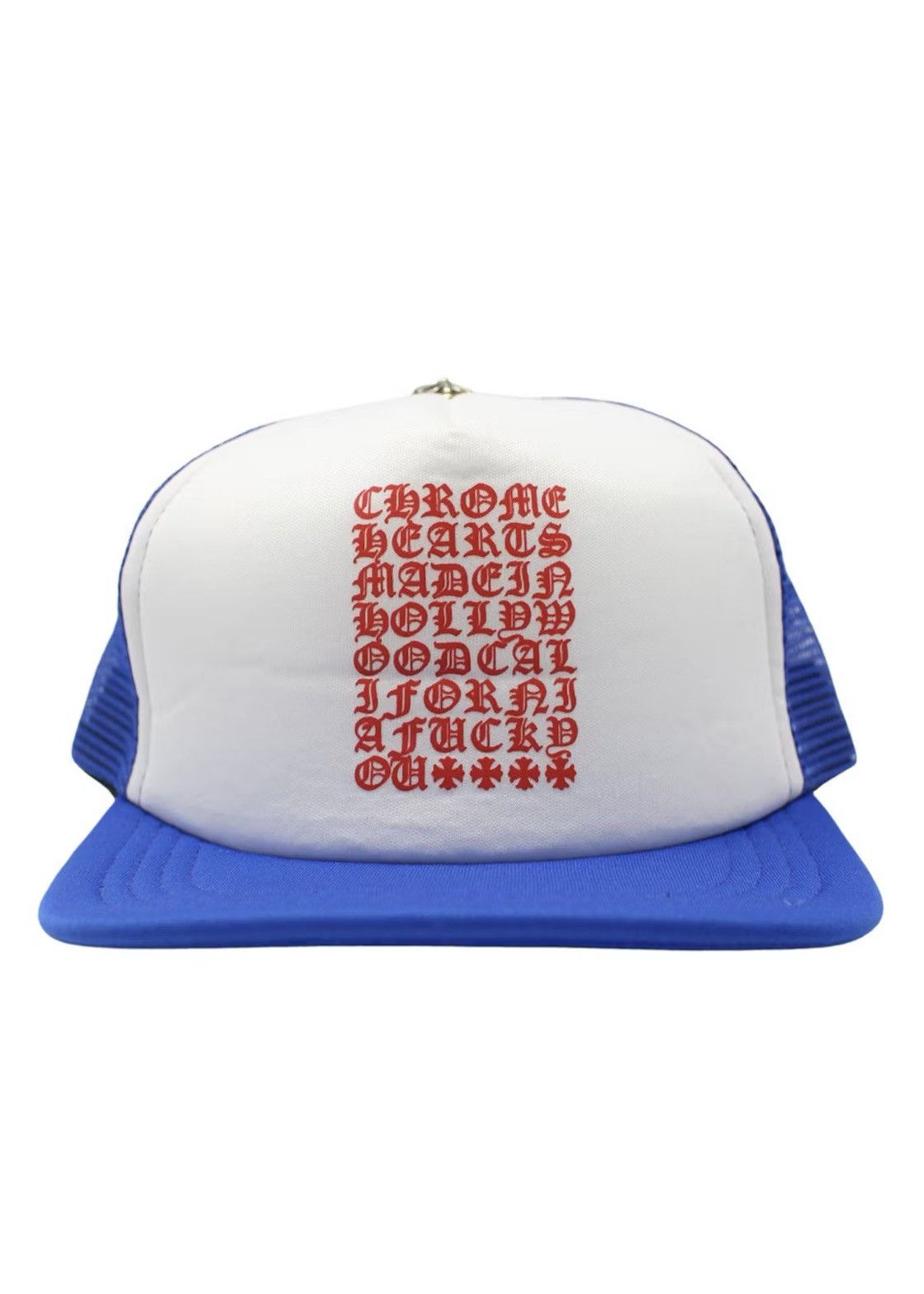 Chrome Hearts Chrome Hearts Chrome Hearts Eye Chart Trucker Hat Blue Size ONE SIZE - 1 Thumbnail