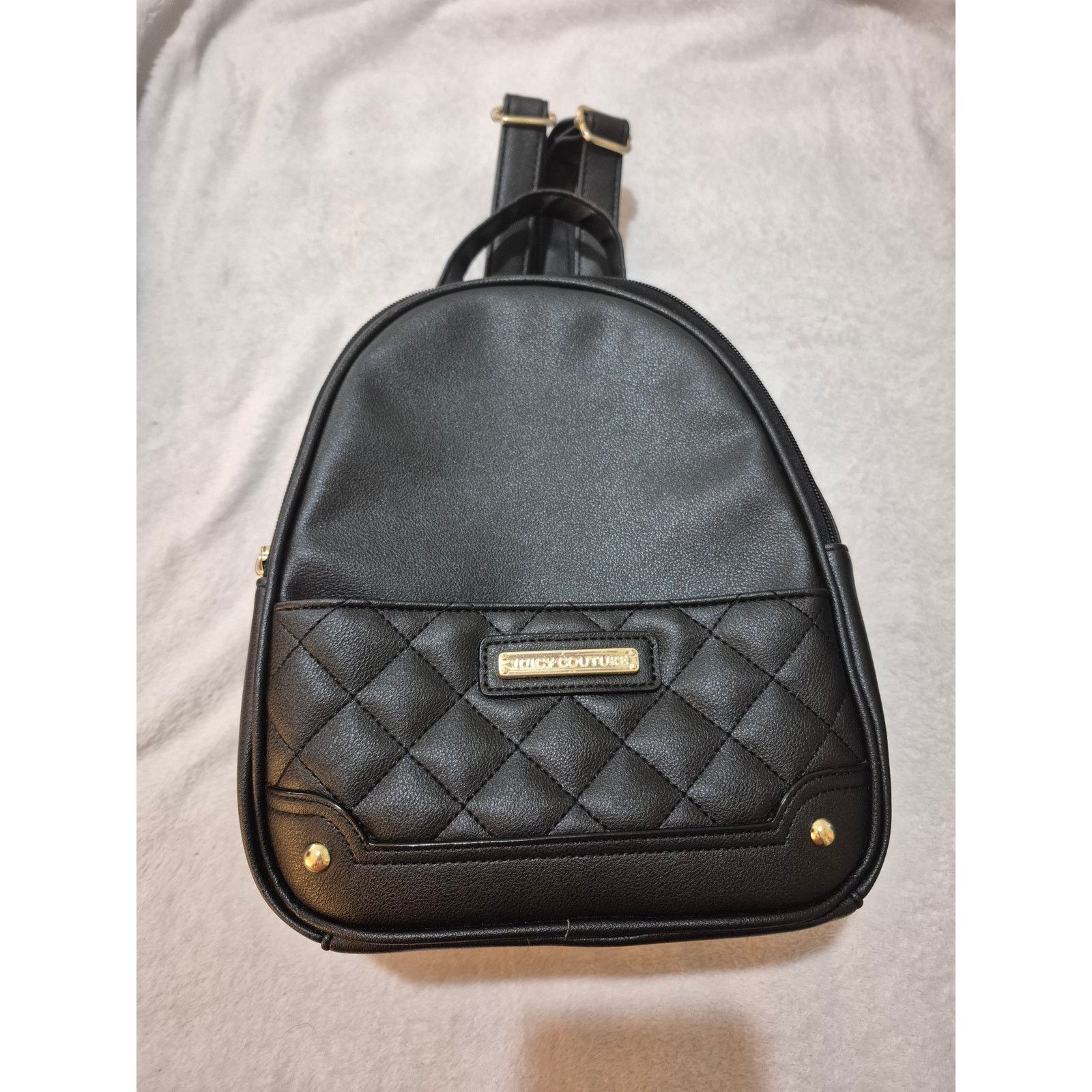 Juicy Couture Juicy Couture Quilted Mini Backpack Crown Royal Gold Hardwar Size ONE SIZE - 1 Thumbnail