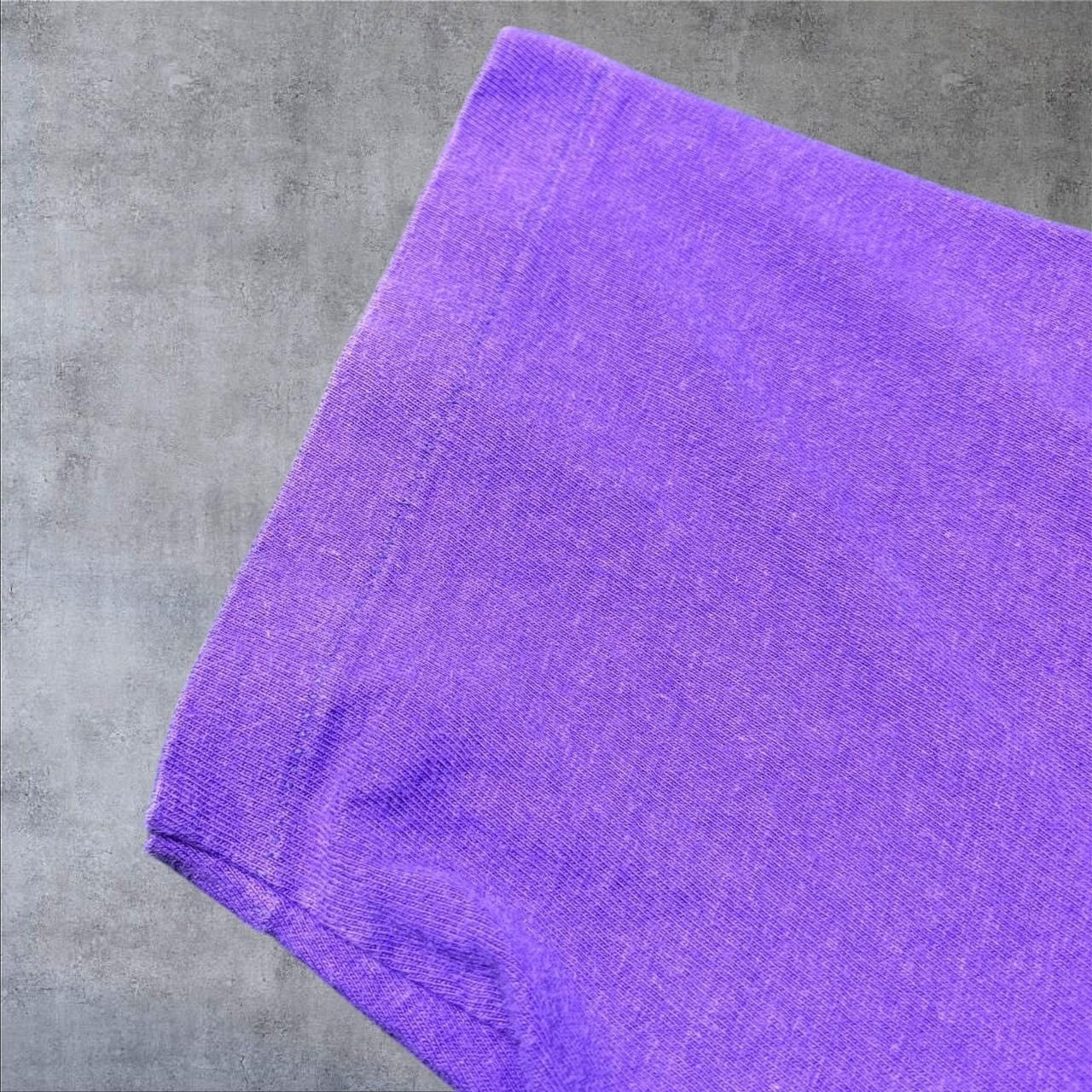 Hanes × Vintage 1990s Vintage Purple Graphic Shirt Size US M / EU 48-50 / 2 - 3 Thumbnail