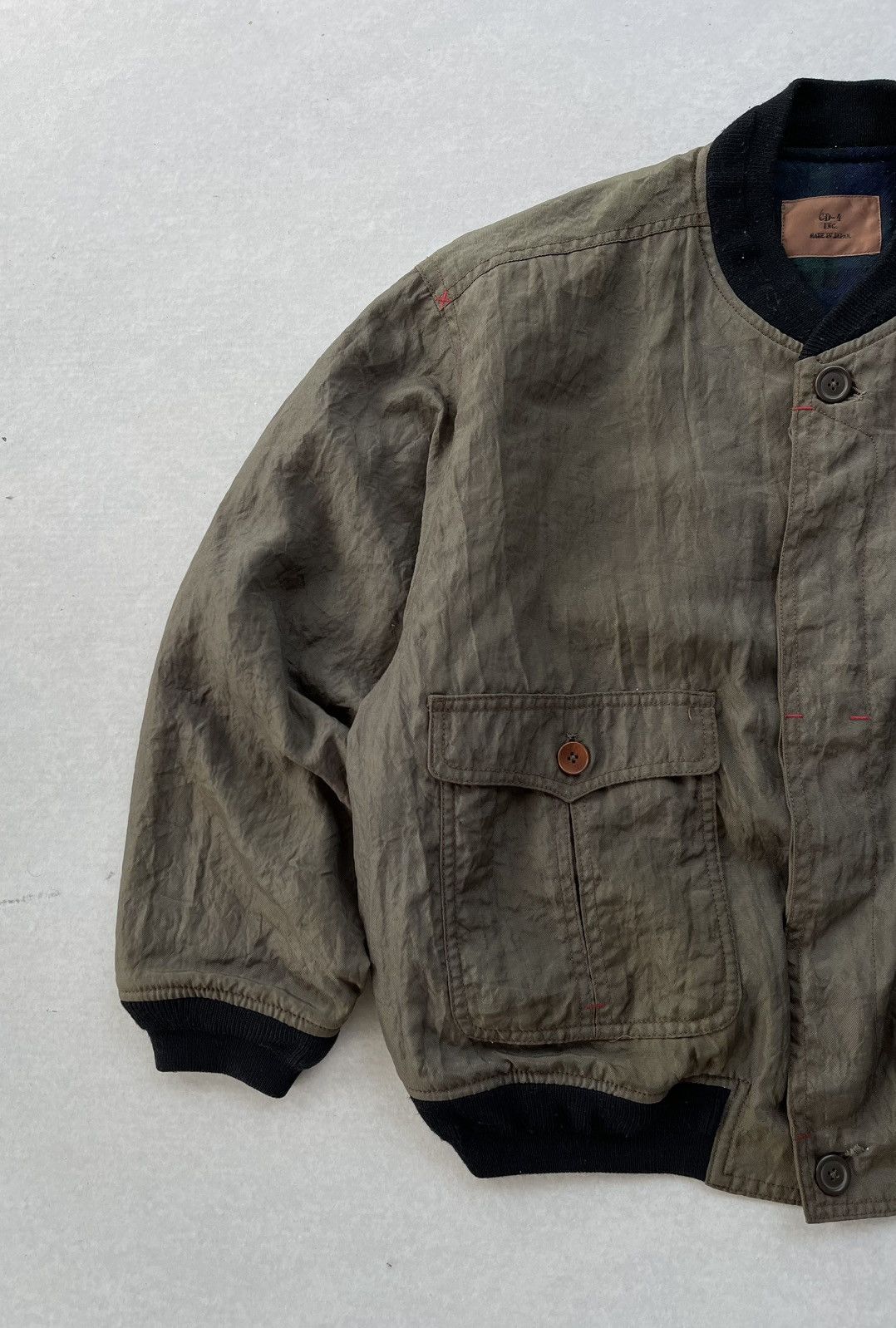 Issey Miyake × Japanese Brand × Vintage 🔥Vintage CD-4 Japan Bomber Jacket Inspired Issey Miyake Size US L / EU 52-54 / 3 - 4 Thumbnail