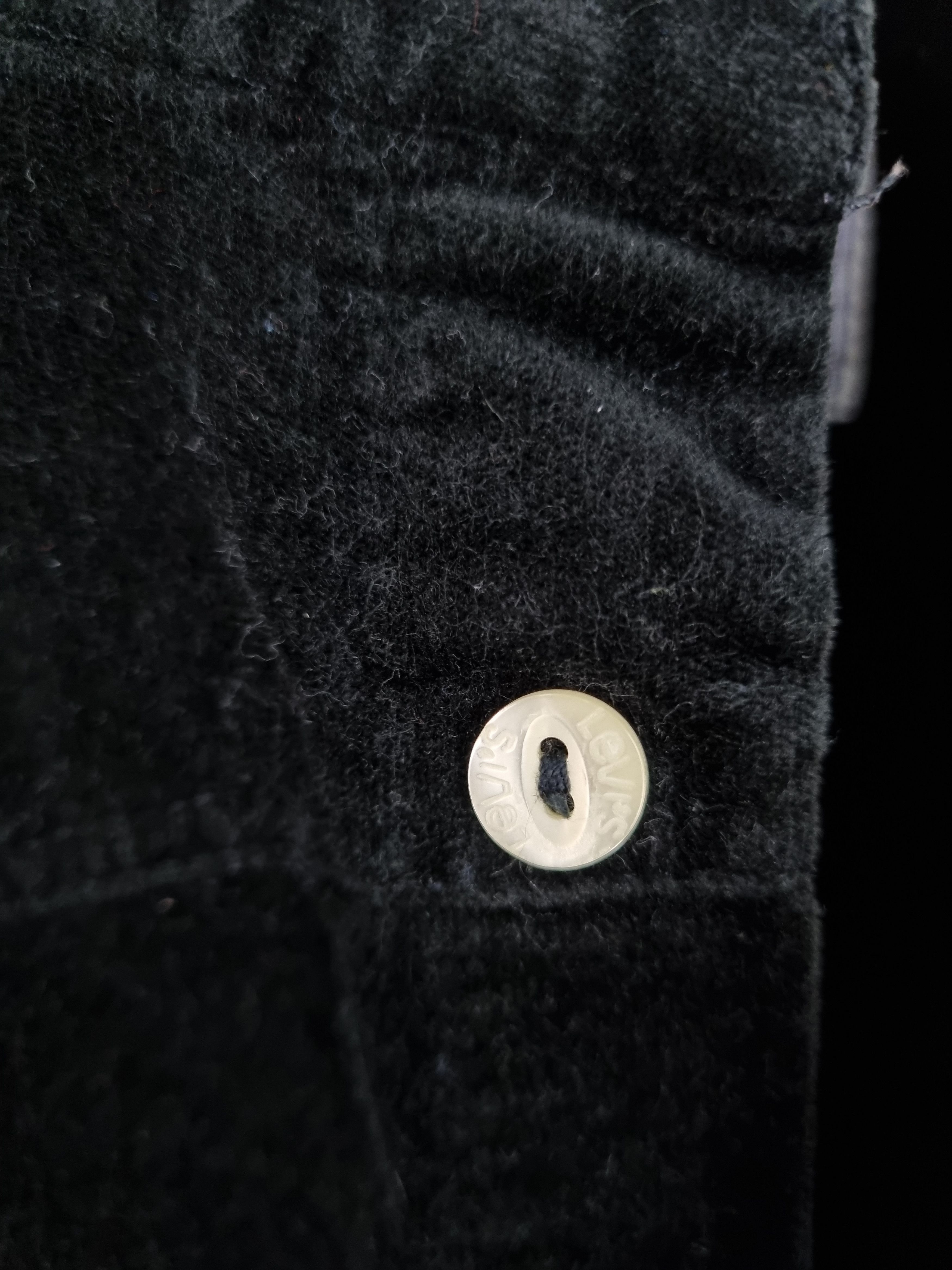 Levi's × Levi's Vintage Clothing Levis Deep Black Velvet Corduroy Cowboy Shirt Size US M / EU 48-50 / 2 - 11 Thumbnail