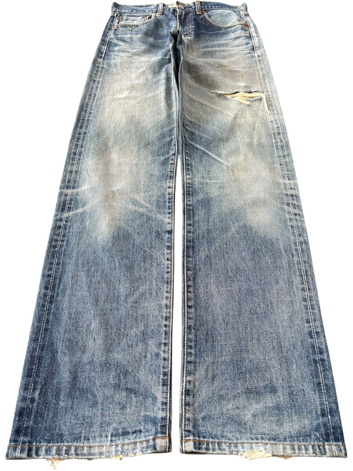 Levi's Vintage Japanese Levis 502 Big E Selvedge Talon Dist Jeans Size US 29 - 2 Thumbnail