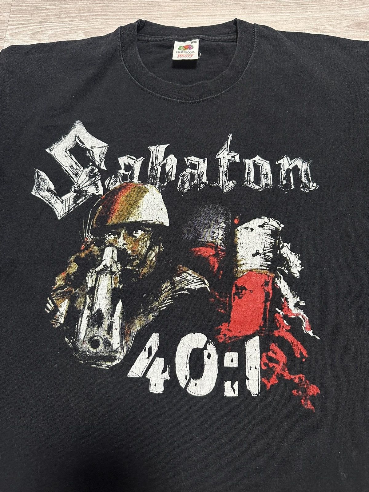 Band Tees Vintage Rock T-shirt Sabaton 40:1 big logo size L Size US L / EU 52-54 / 3 - 2 Thumbnail