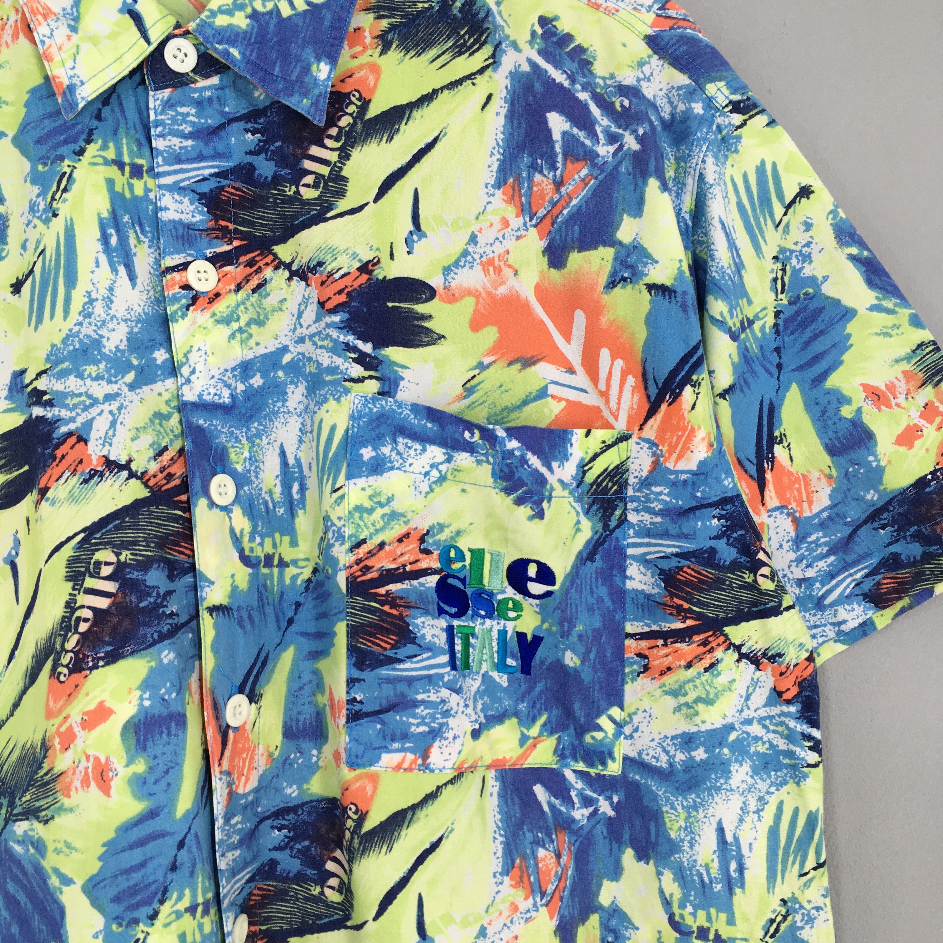 Ellesse Vintage Ellesse Hawaiian Aloha Shirts Medium Size US M / EU 48-50 / 2 - 4 Thumbnail