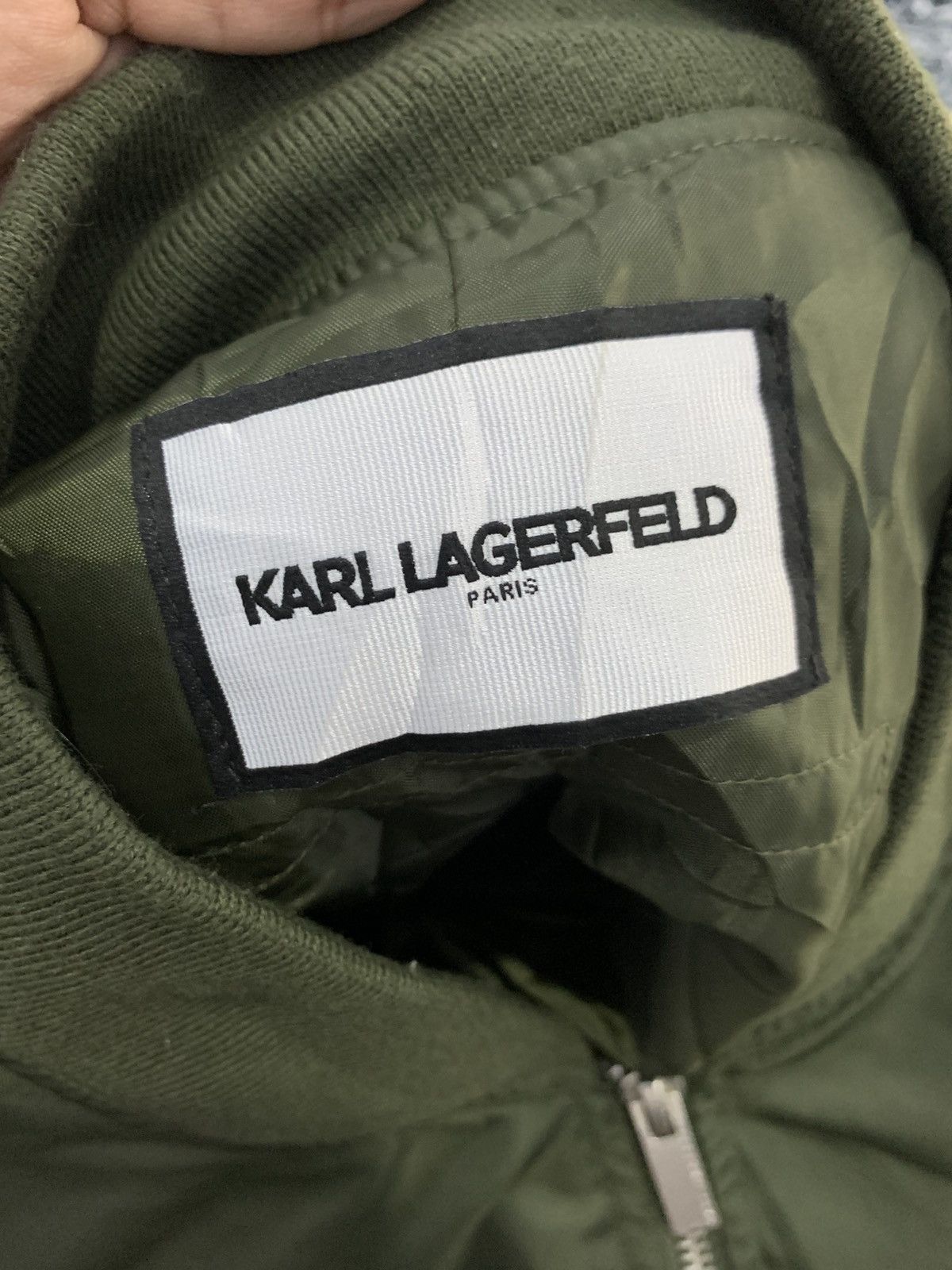 Karl Lagerfeld Bomber Crop Jacket Karl Lagerfeld Size XL / US 12-14 / IT 48-50 - 6 Thumbnail