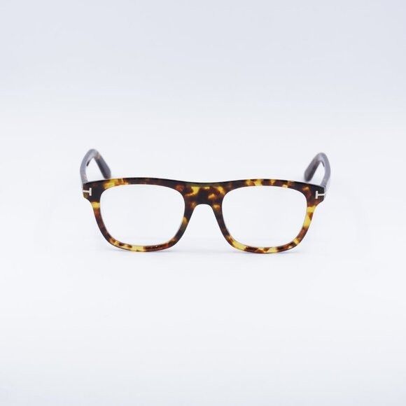 Tom Ford Tom Ford FT5939-B 053 Eyeglasses Havana 52mm Square Frame Size ONE SIZE - 4 Thumbnail