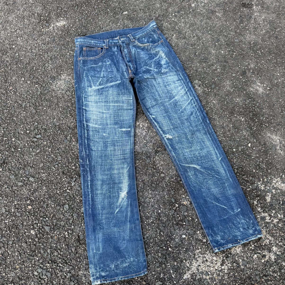 Japanese Brand W33 VINTAGE JAPANESE STORM BUTTON FLY DENIM JEAN PANTS Size US 33 - 13 Thumbnail
