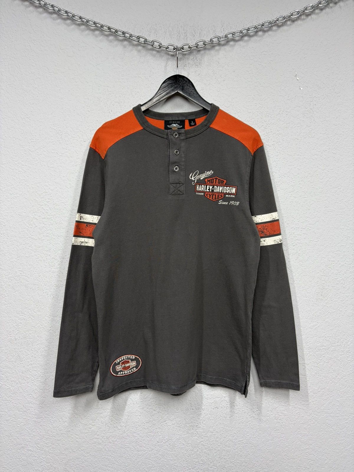 Harley Davidson Vintage Harley-Davidson Long Sleeve Tee Biker Graphic Y2K Size US L / EU 52-54 / 3 - 5 Thumbnail