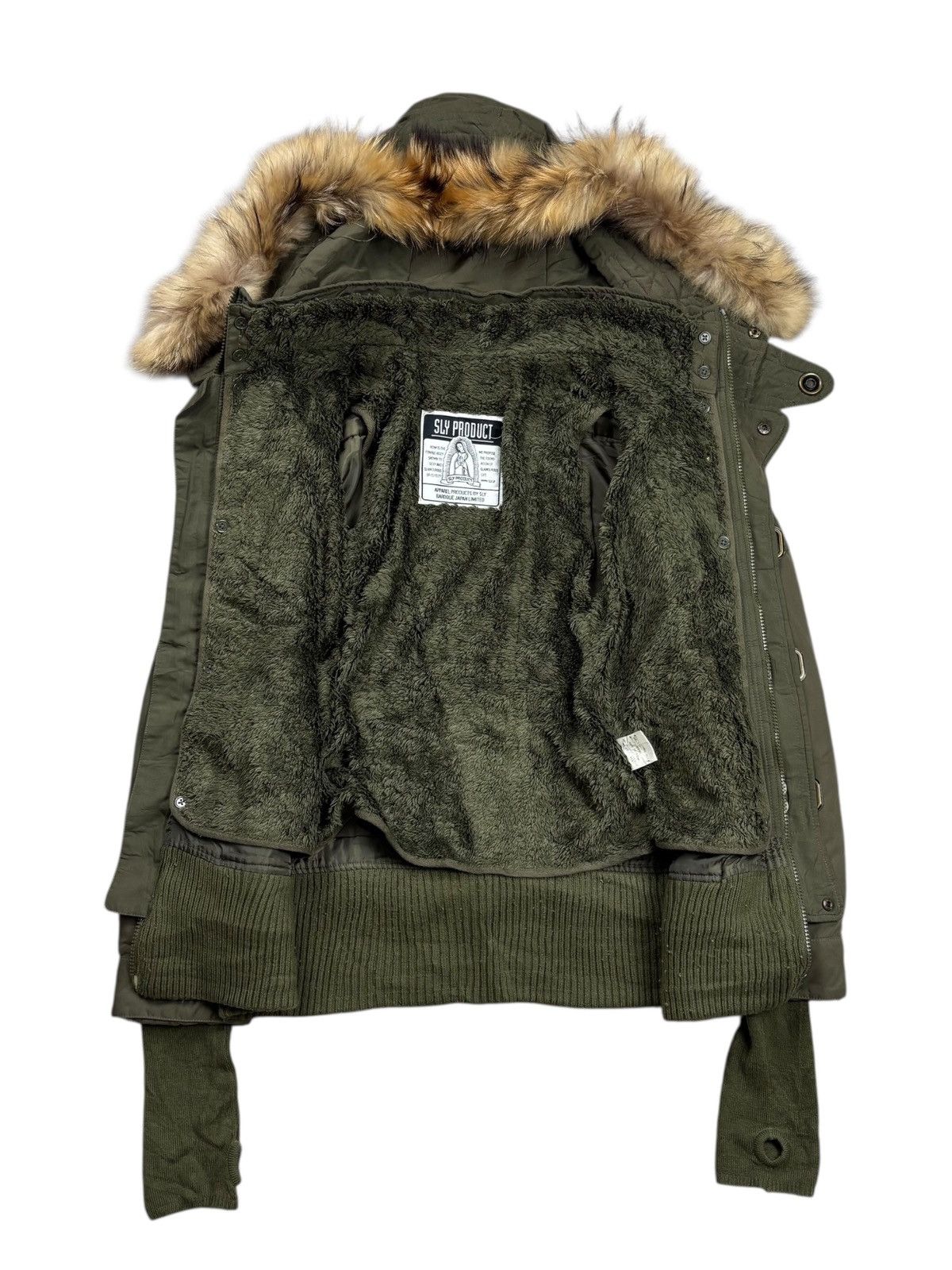 GOA 2000s SLY - Thumbhole Apocalypse Style Fur Hoodie Jacket Size US M / EU 48-50 / 2 - 2 Thumbnail