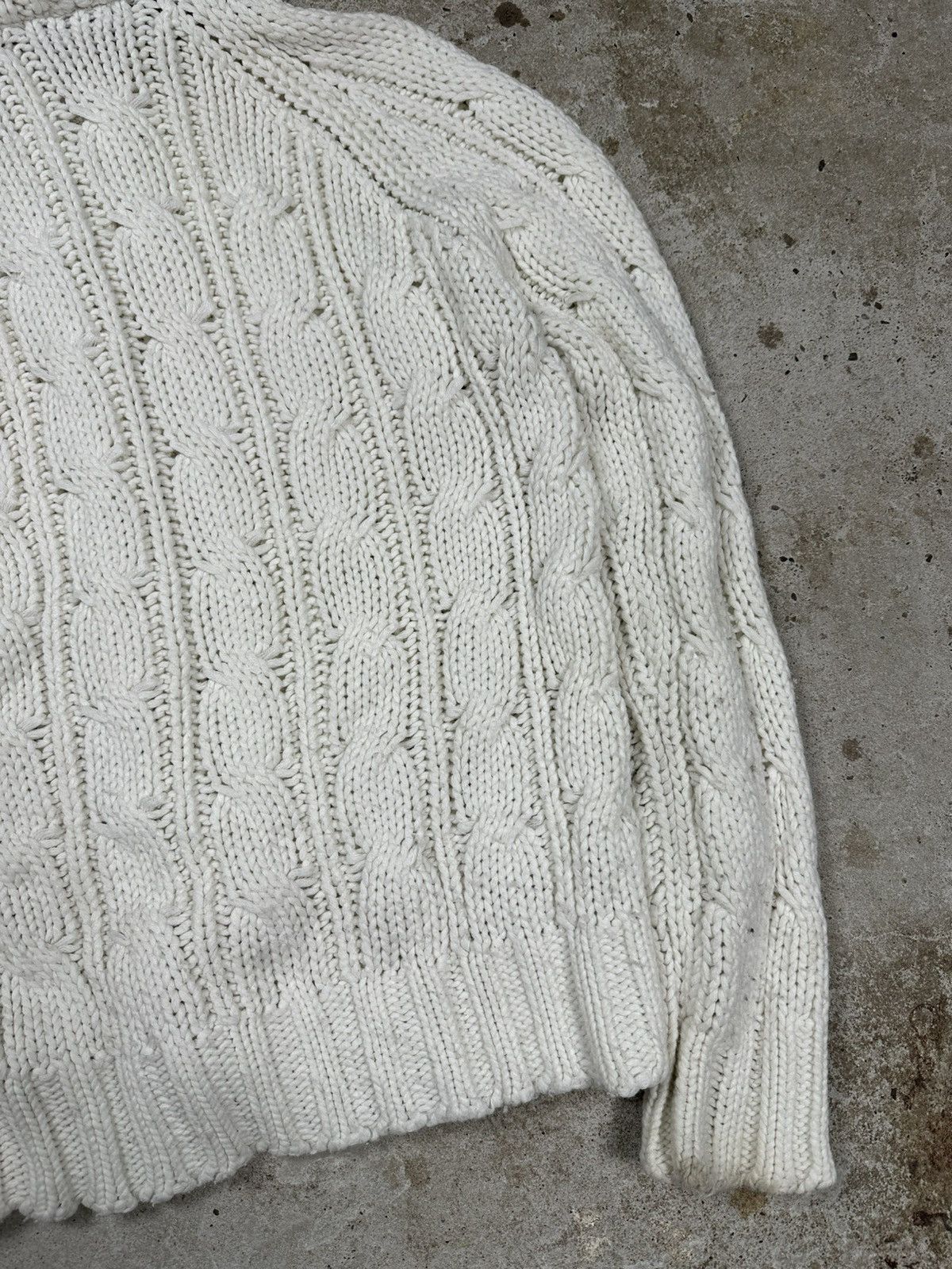 If Six Was Nine × Japanese Brand × Le Grande Bleu (L.G.B.) Vintage Y2K Faux Fur Cable Knit Full Zip Hooded Sweater Size US S / EU 44-46 / 1 - 15 Thumbnail
