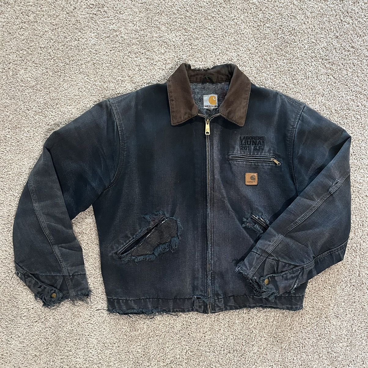 Carhartt Detroit Thrashed and Insane Fades, Distressing