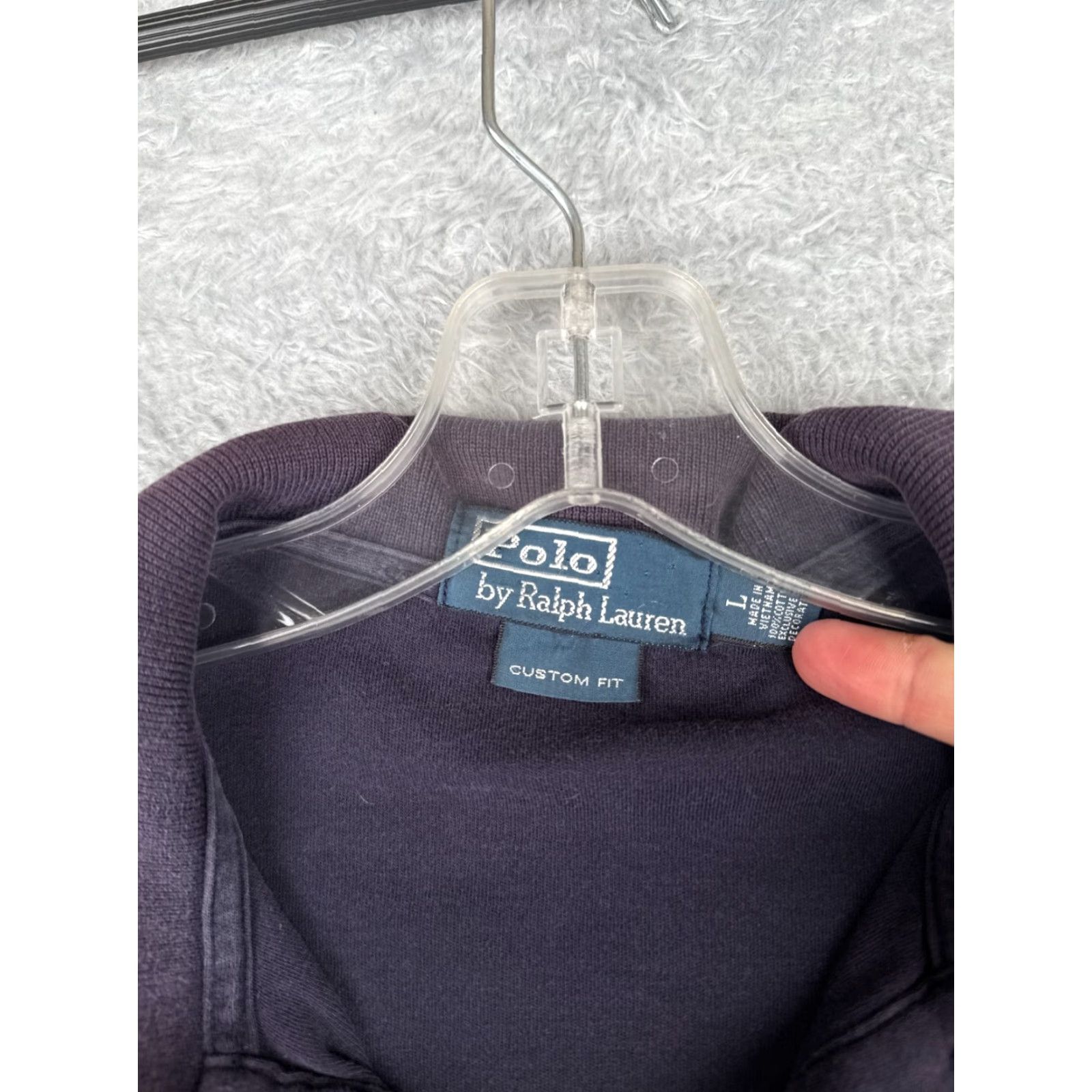 Ralph Lauren VINTAGE Ralph Lauren Polo Shirt Mens Large Blue 100% Cotton Knit Custom Fit Pony Read Size US L / EU 52-54 / 3 - 7 Thumbnail