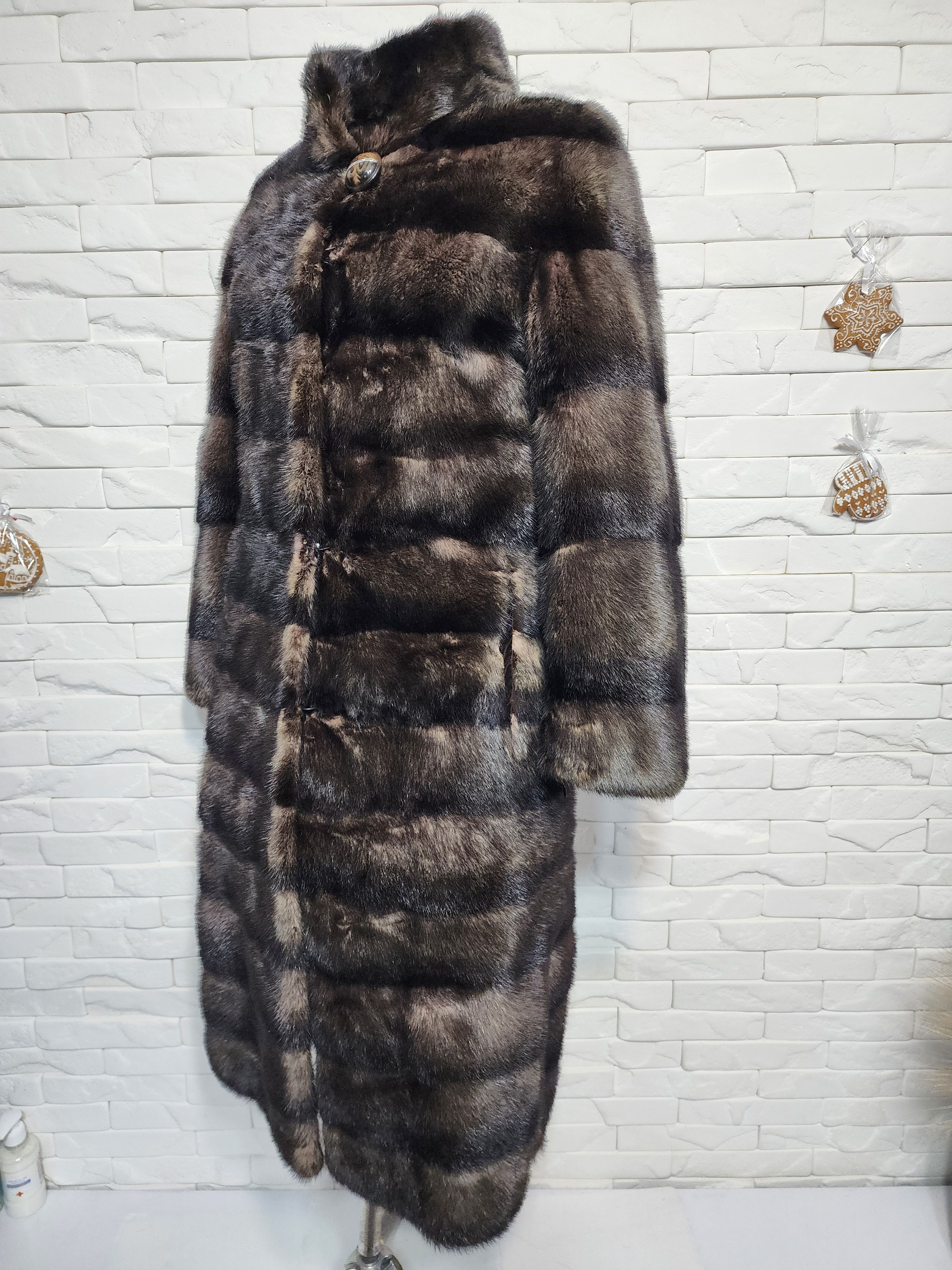 Furla Brown Fur Coat: Women's Mink Coat. Size S / US 4 / IT 40 - 2 Thumbnail