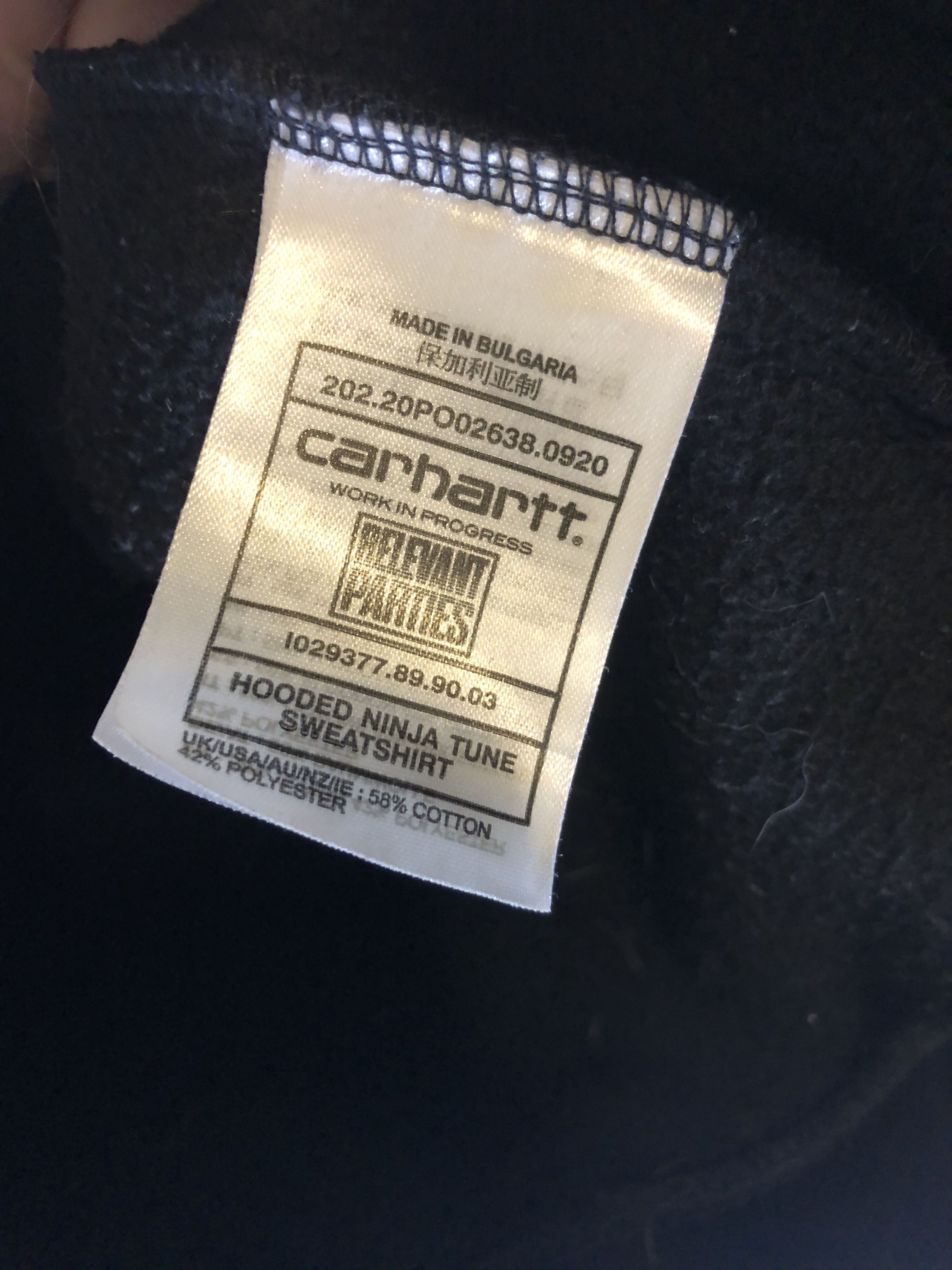 Carhartt Wip Hoodie sweat-shirt Carhartt WIP x Ninja Tune édition limited Size US S / EU 44-46 / 1 - 9 Thumbnail