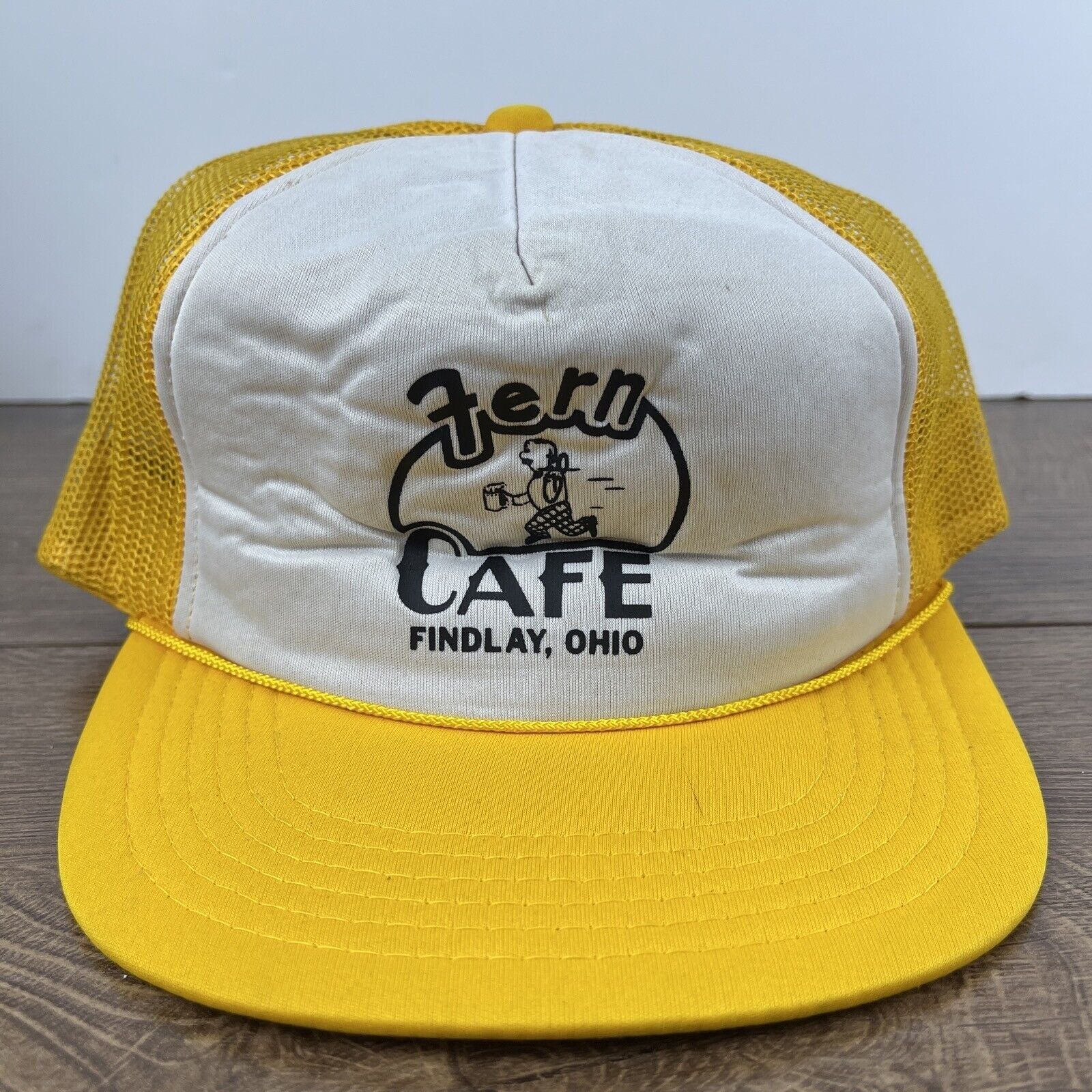 Other Fern Cafe Hat Findlay Ohio Snapback Yellow Adjustable Hat Ad Size ONE SIZE - 4 Thumbnail
