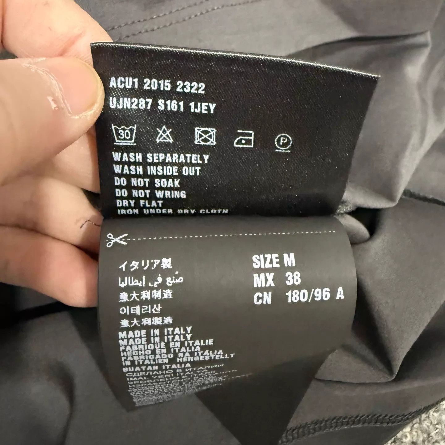 Prada Prada Black Gray Colorblock Pocket Short Sleeve M Size US M / EU 48-50 / 2 - 5 Thumbnail