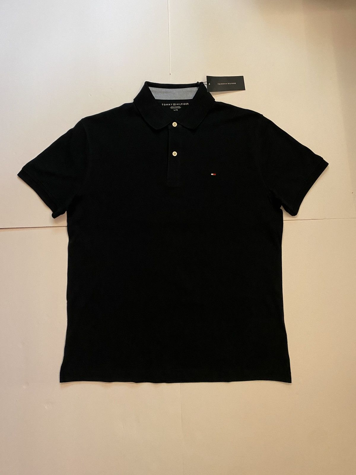 Tommy Hilfiger Tommy Hilfiger Mens Classic Pique Polo Navy Blue Large NWT Size US L / EU 52-54 / 3 - 1 Thumbnail