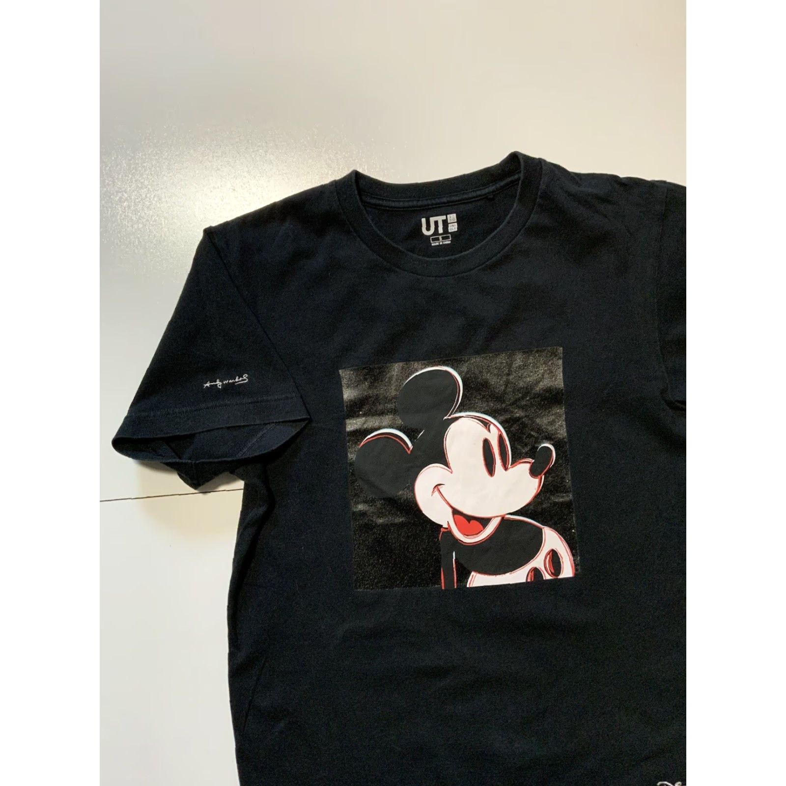 Uniqlo VINTAGE Uniqlo Box Logo Mickey Mouse T-Shirt X Andy Warhol X Disney Black SM S Mens Size US S / EU 44-46 / 1 - 3 Thumbnail