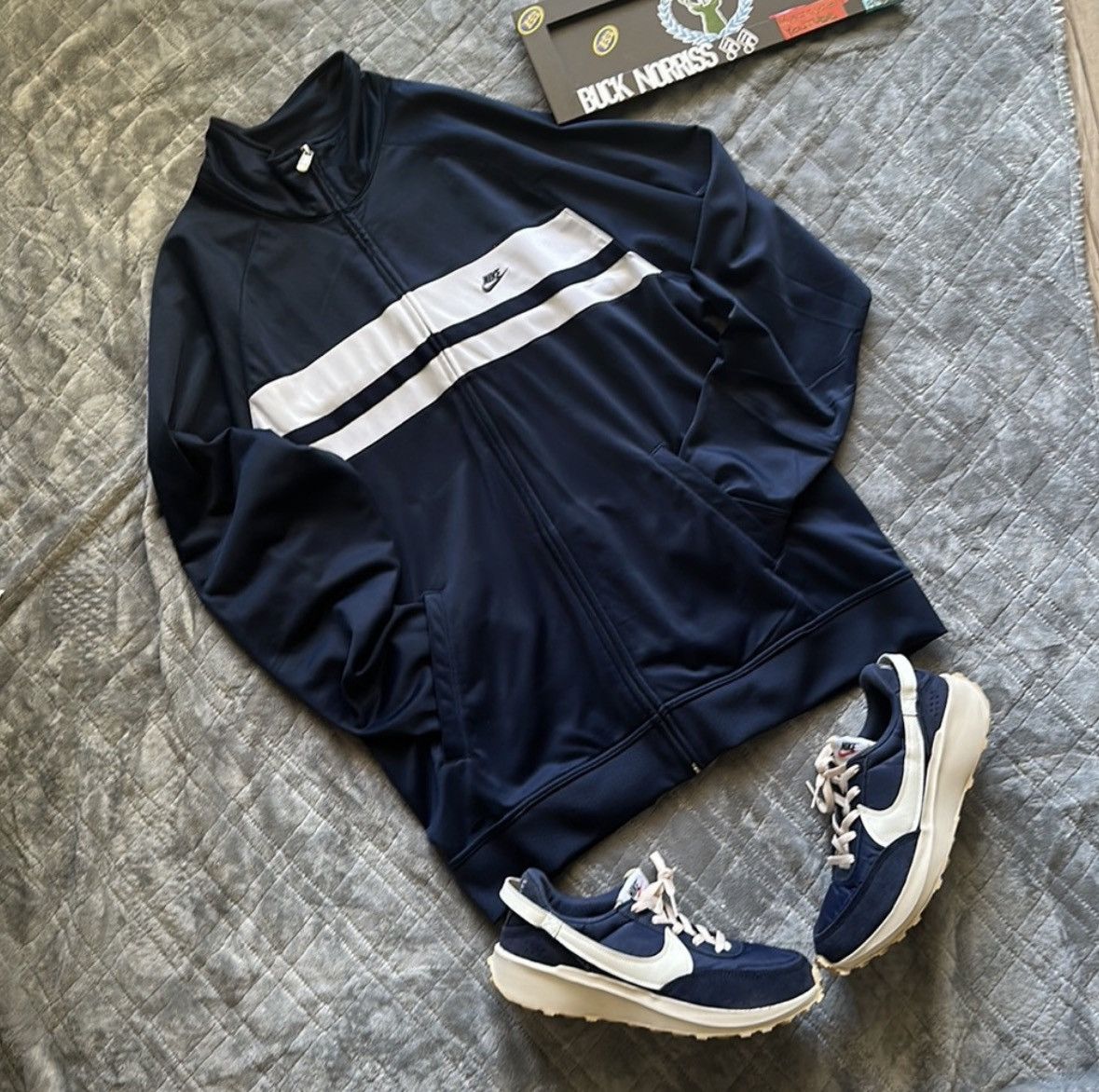 Designer × Nike NIKE ZIPUP Sweat Suit | Clean | Blue/White | Size Size US XXL / EU 58 / 5 - 3 Thumbnail
