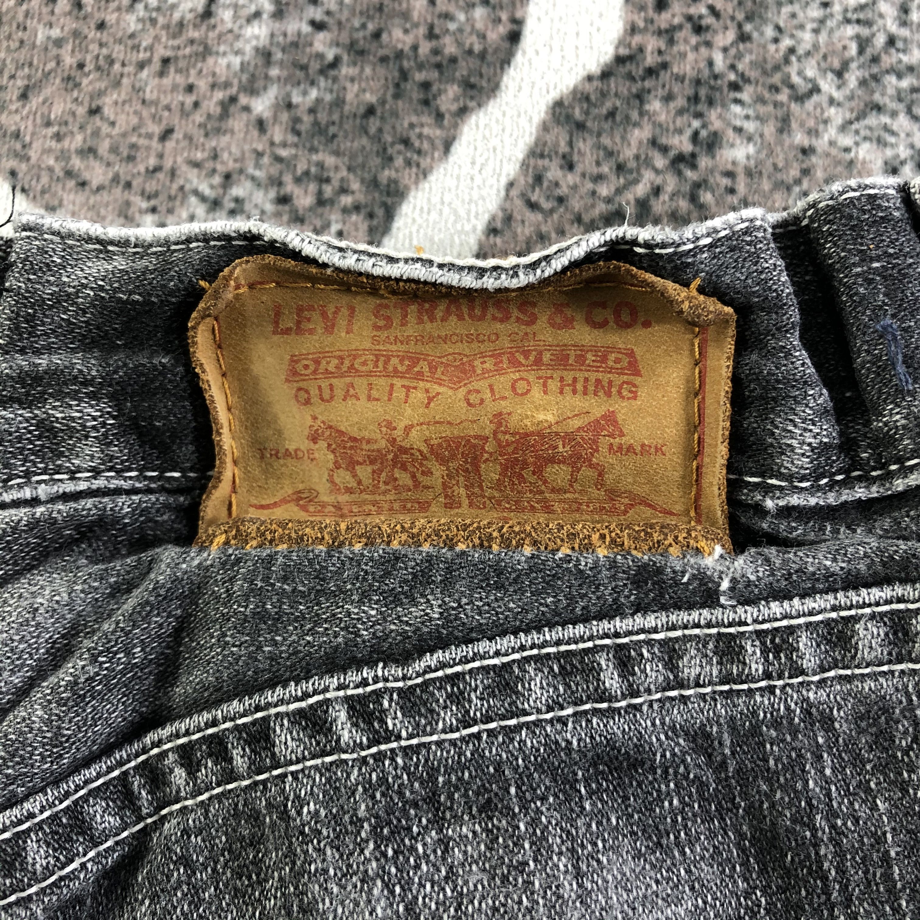 Levi's Vintage Levis 503 Jeans Ripped Denim KJ3056 Size US 31 - 5 Thumbnail