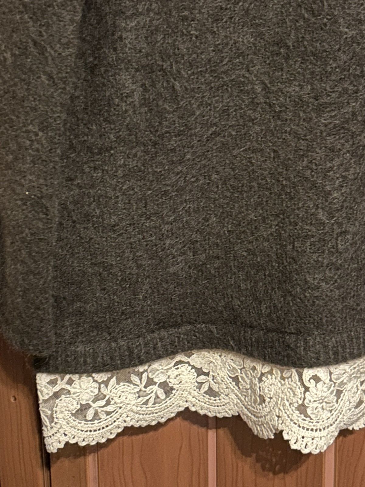 H&M H&M Premium Selection Lace Trimmed Mohair Blend Sweater Size S / US 4 / IT 40 - 7 Thumbnail