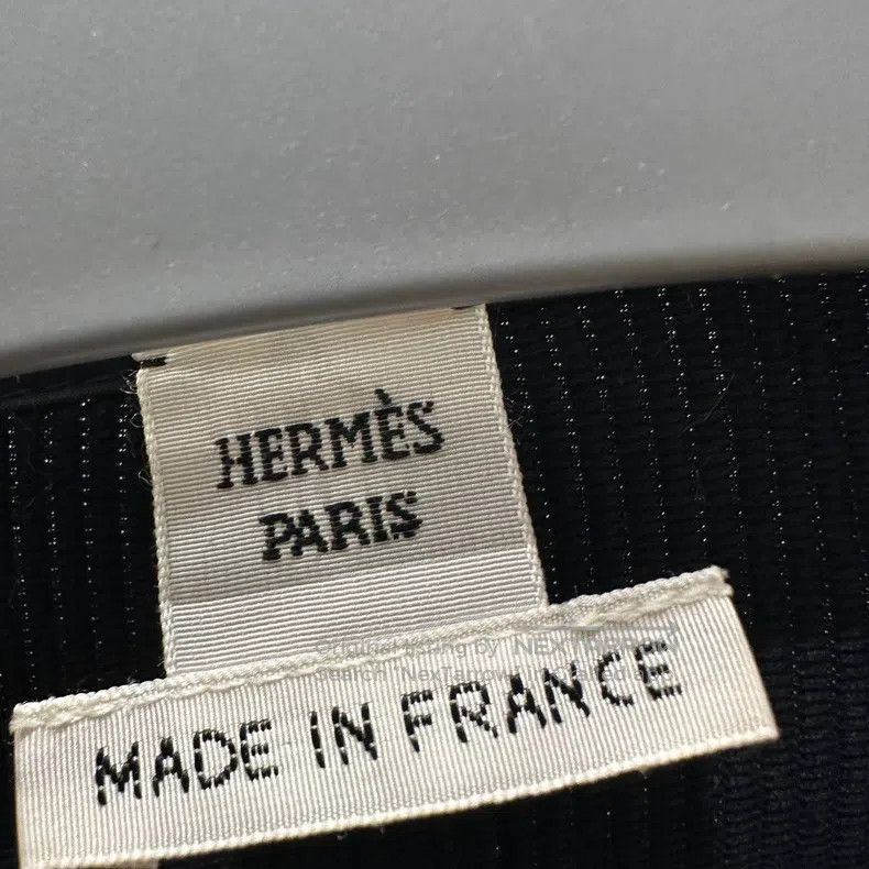 Hermes Hermes Contrast Leather Strap Sleeveless Dress Size XXS / US 00 / IT 34 - 3 Thumbnail