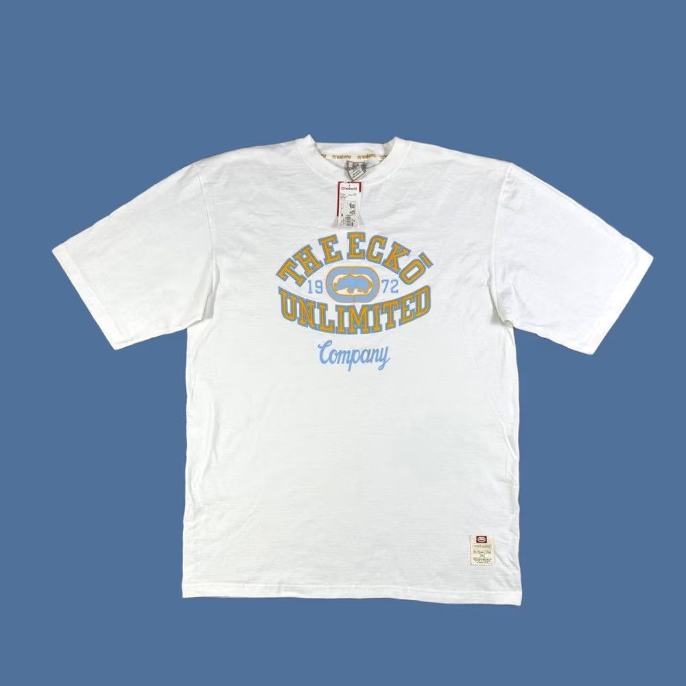Ecko Unltd. VINTAGE Ecko Unltd. T-Shirt White 2XL Crew Neck Short Sleeve Hip Hop Skate Logo Mens Size US XXL / EU 58 / 5 - 1 Thumbnail