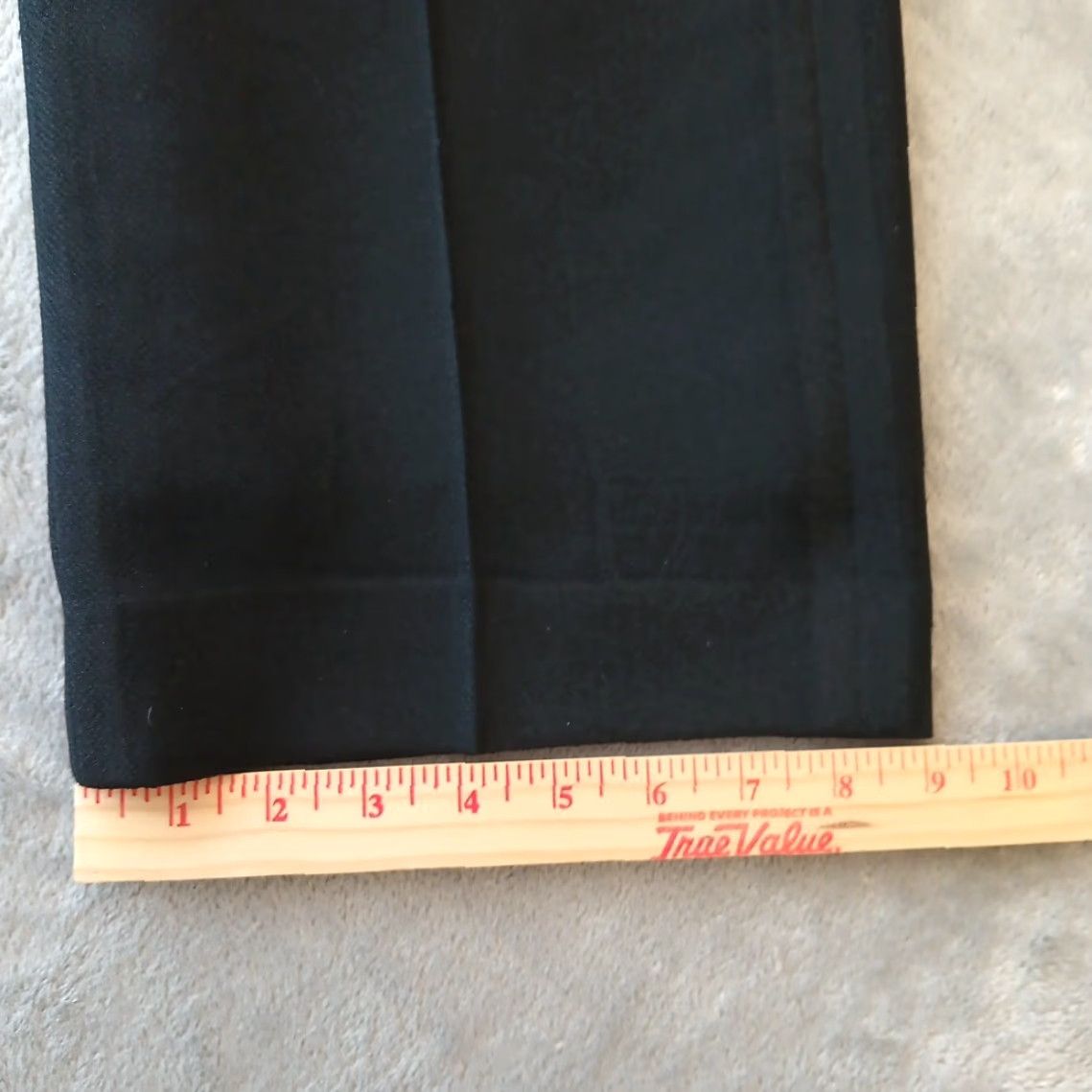 Kasper Kasper Dress Pants Womens 14 Black Lined Side Zip 32x28.5 High Rise Straight Front Size 36" / US 14 / IT 50 - 6 Thumbnail