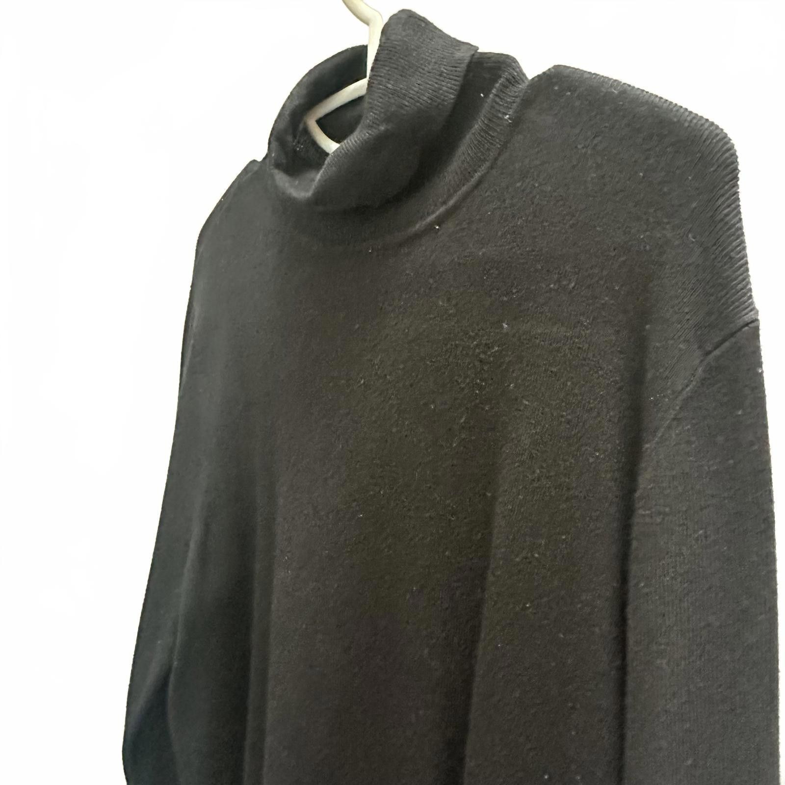 Chicos Chico's Black Turtleneck Sweater - Size 3 Size M / US 6-8 / IT 42-44 - 2 Thumbnail