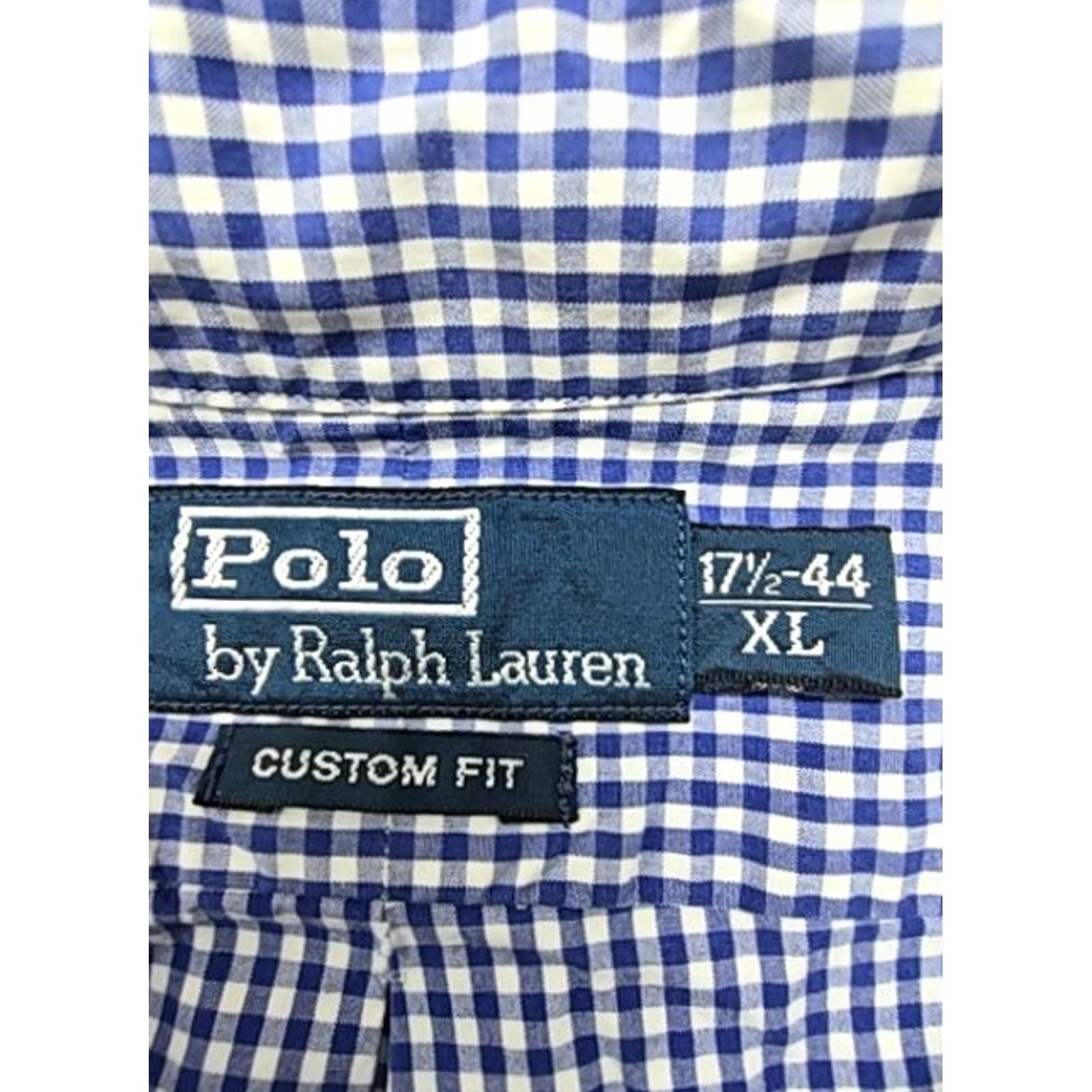 Polo Ralph Lauren Polo Ralph Lauren Boys Blue Gingham Button-Up Shirt XL Long Sleeve Used Size US XL / EU 56 / 4 - 4 Thumbnail