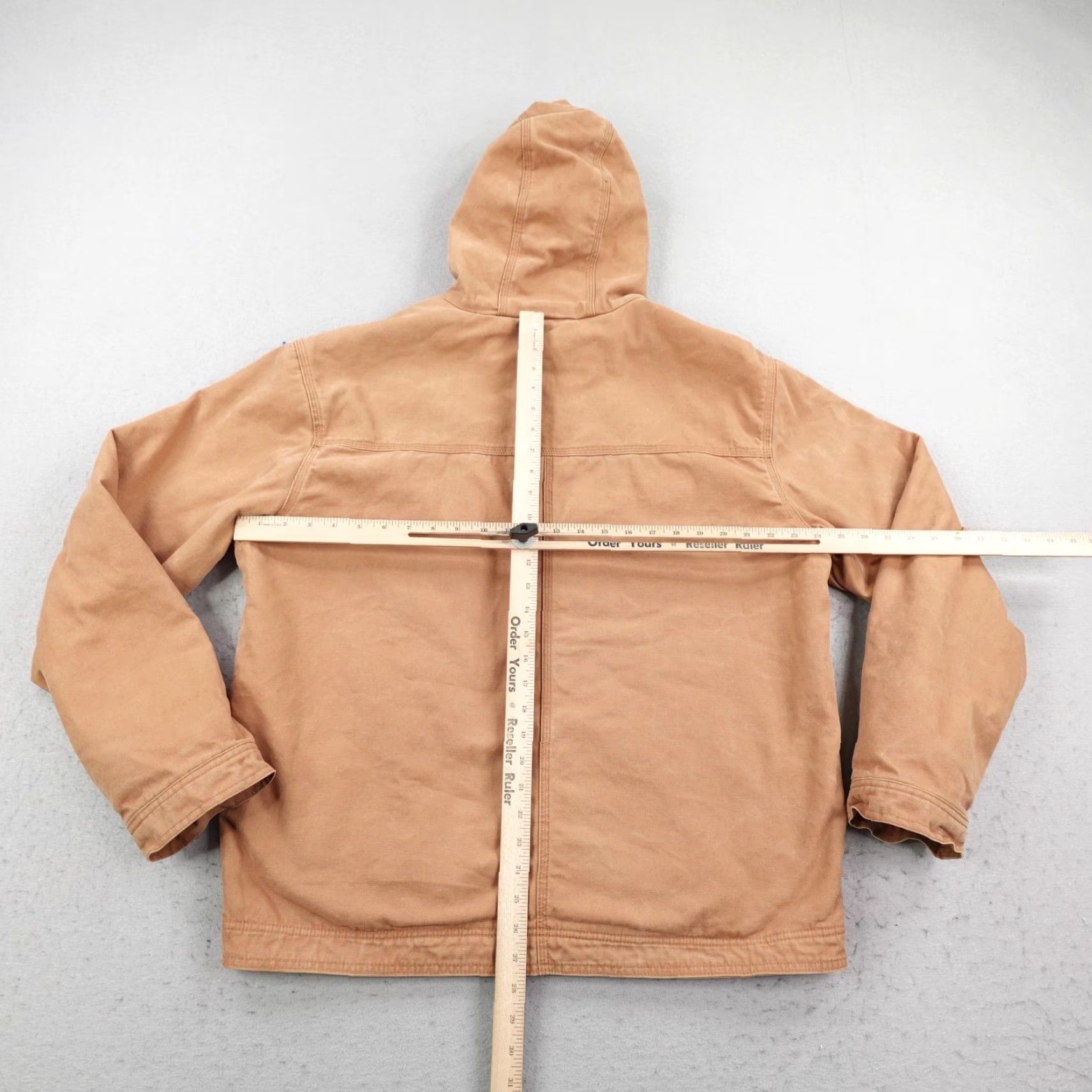 Vintage Wolverine Jacket Large Mens Brown Canvas Sherpa Lined Chore Work Coat Zip Up Size US L / EU 52-54 / 3 - 7 Thumbnail