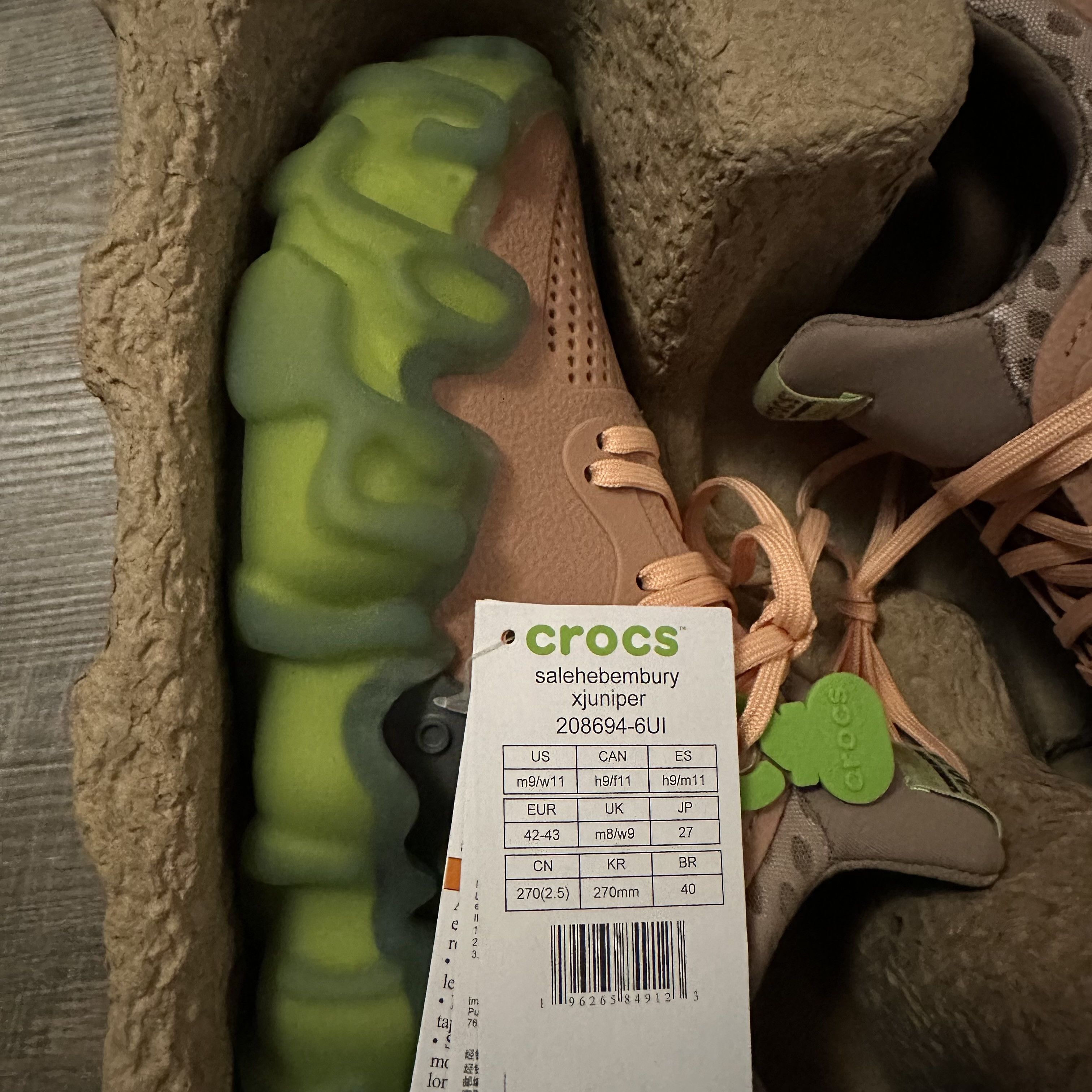 Crocs × Salehe Bembury CROCS x POLLEX JUNIPER 'GUAVA' SALEHE BEMBURY Size US 9 / EU 42 - 4 Thumbnail