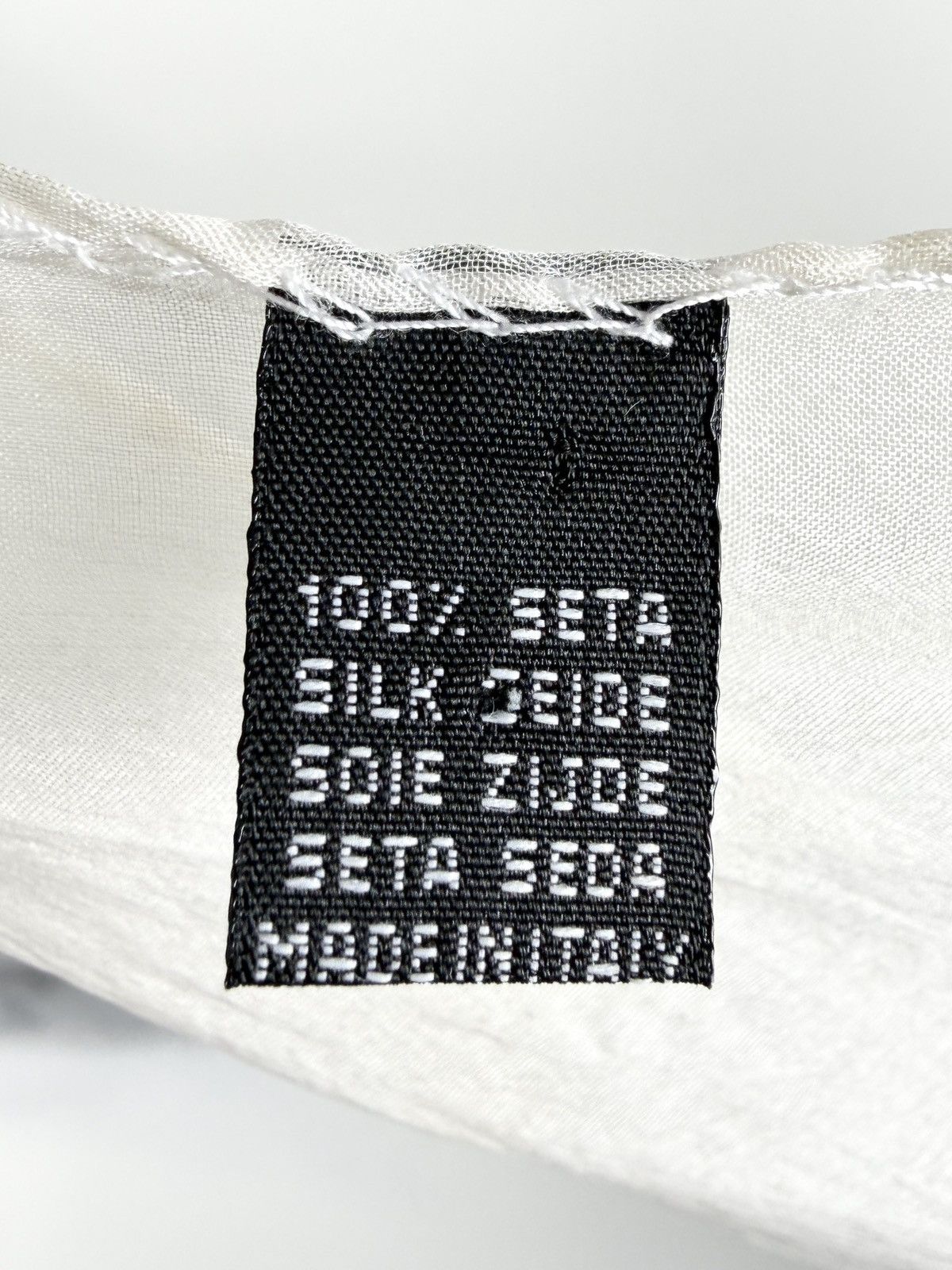 Rick Owens SS07 Rick Owens Archive Suicide Blowjob Silk Scarf White Size ONE SIZE - 7 Thumbnail