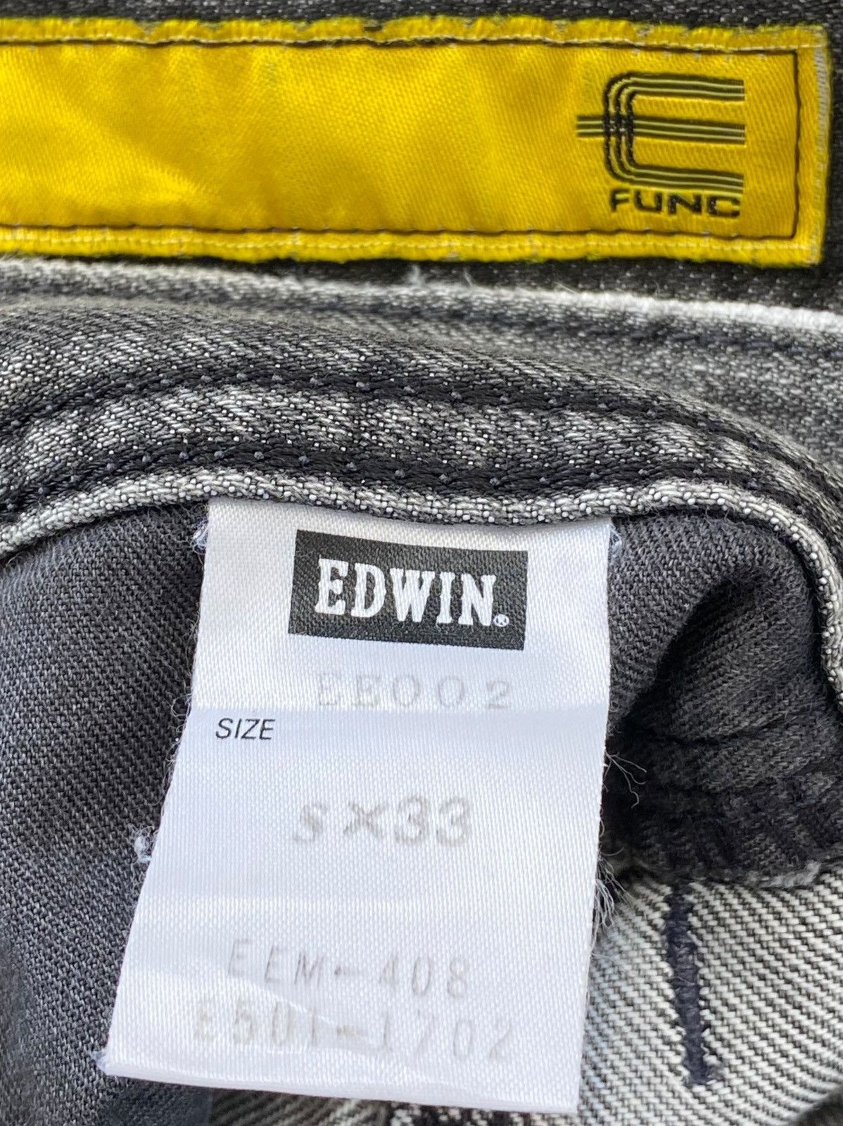 Edwin Edwin Faded Wash Whiskered Style Twisted Leg Jeans Size US 30 / EU 46 - 10 Thumbnail
