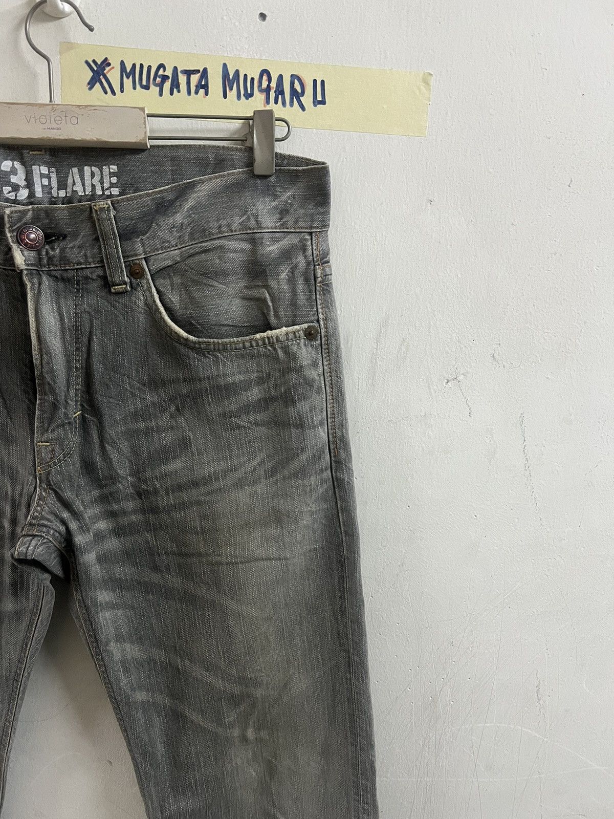 Japanese Brand RARE‼️FLARED🔥VINTAGE EDWIN 503 DISTRESSED DENIM PANT Size US 36 / EU 52 - 4 Thumbnail