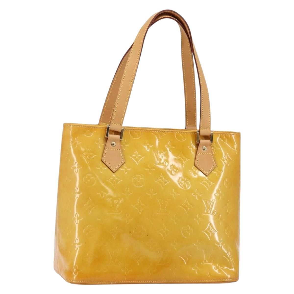 Louis Vuitton LOUIS VUITTON Monogram Vernis Houston Hand Bag Beige M91004 Size ONE SIZE - 1 Thumbnail