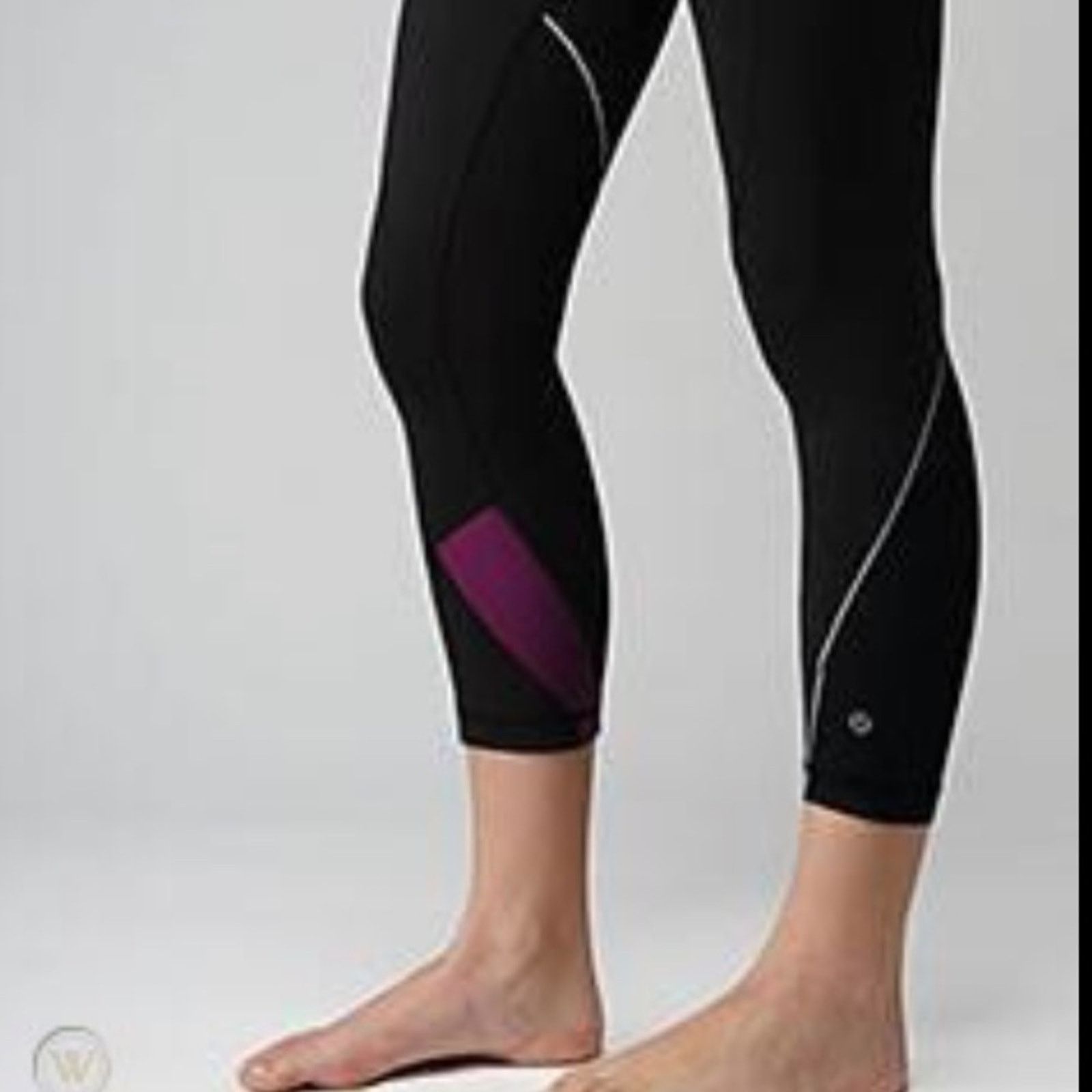 Lululemon LULULEMON RUN EMPOWER CROP PANTS BLACK Leggings Size 27" / US 4 / IT 40 - 3 Thumbnail