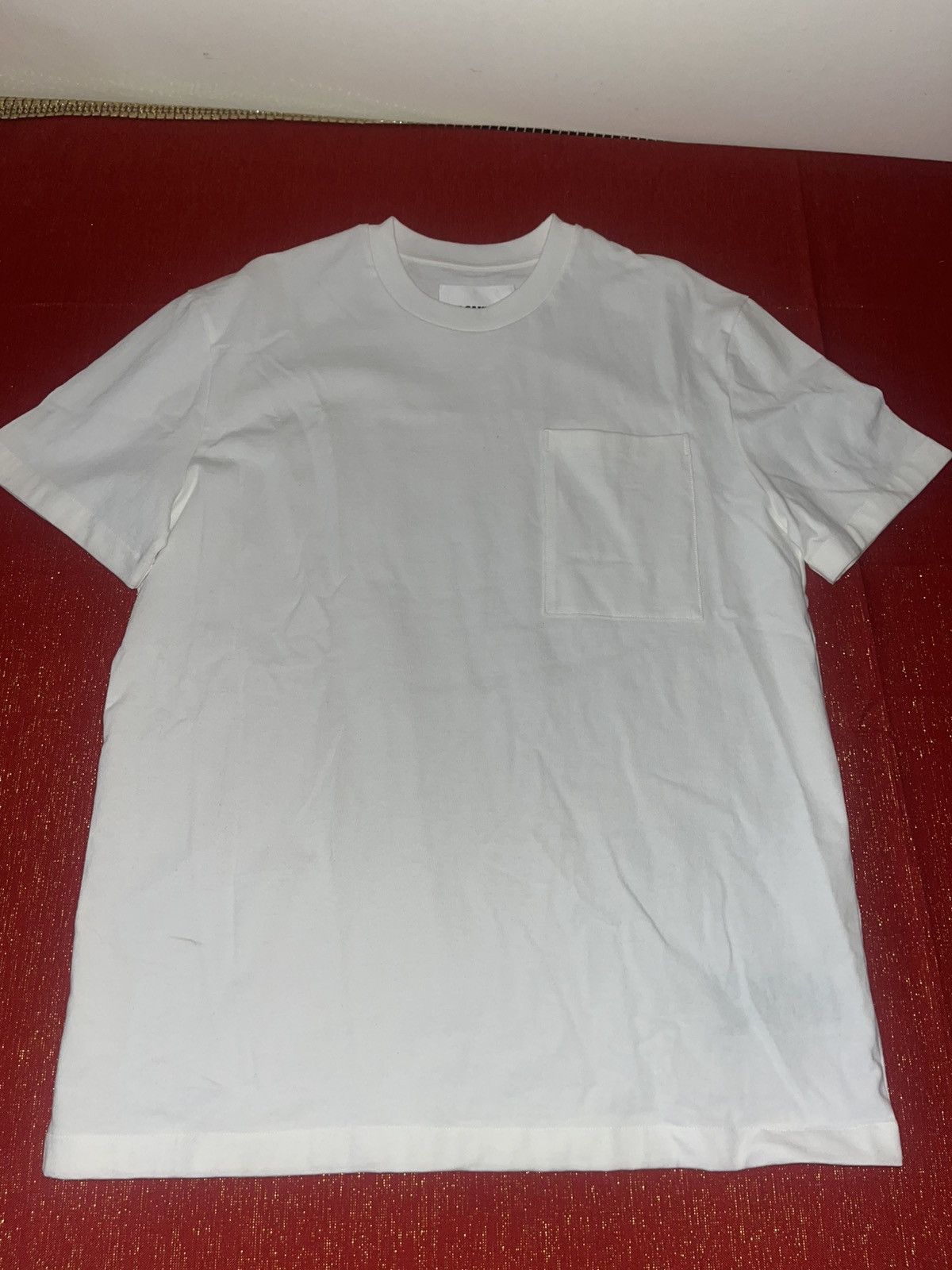 Jil Sander Jil Sander Flag Logo Cotton T-Shirt Sz L Size US L / EU 52-54 / 3 - 13 Thumbnail
