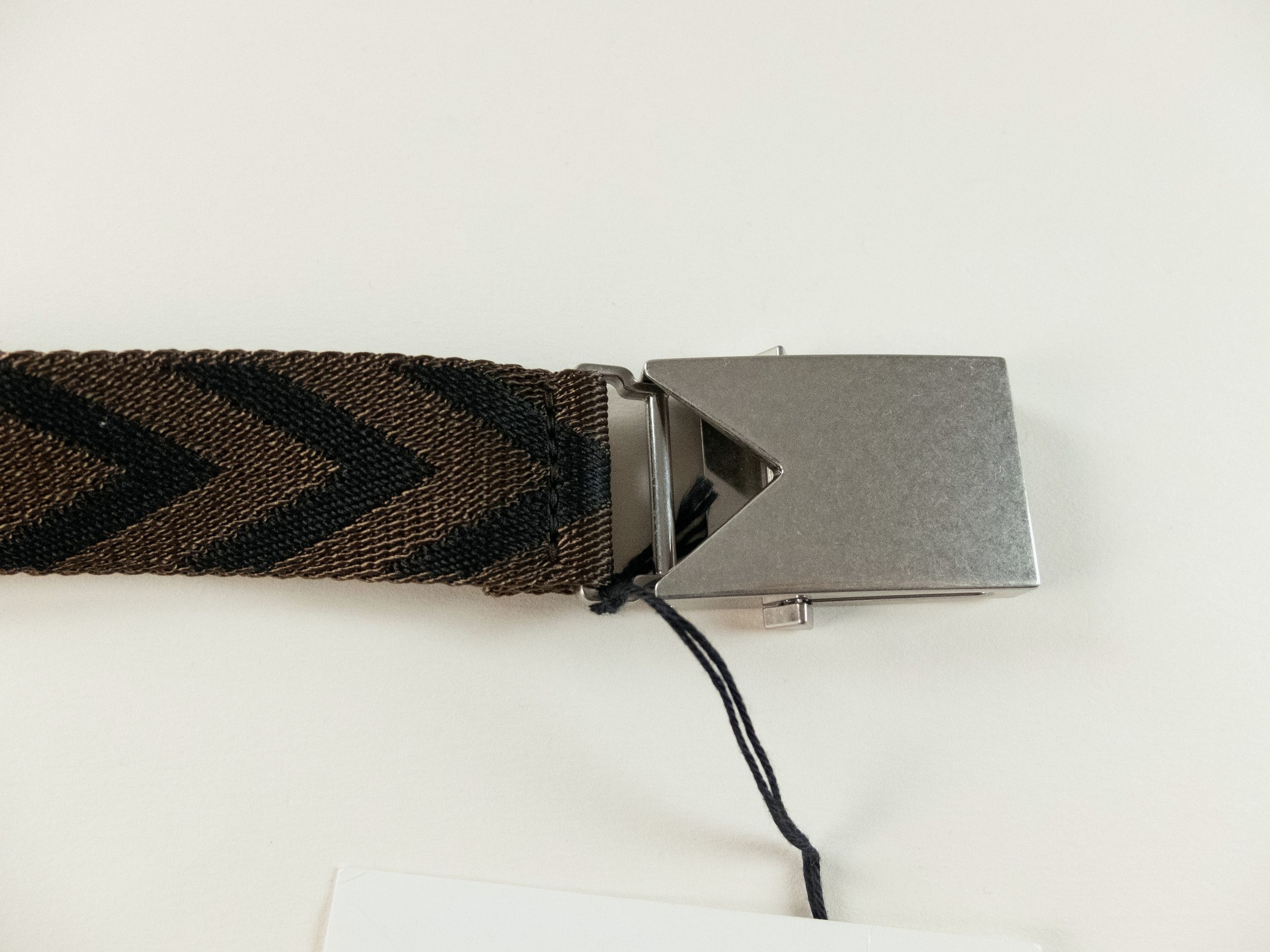 Bottega Veneta BOTTEGA VENETA brown black fabric woven belt One Size Size ONE SIZE - 7 Thumbnail