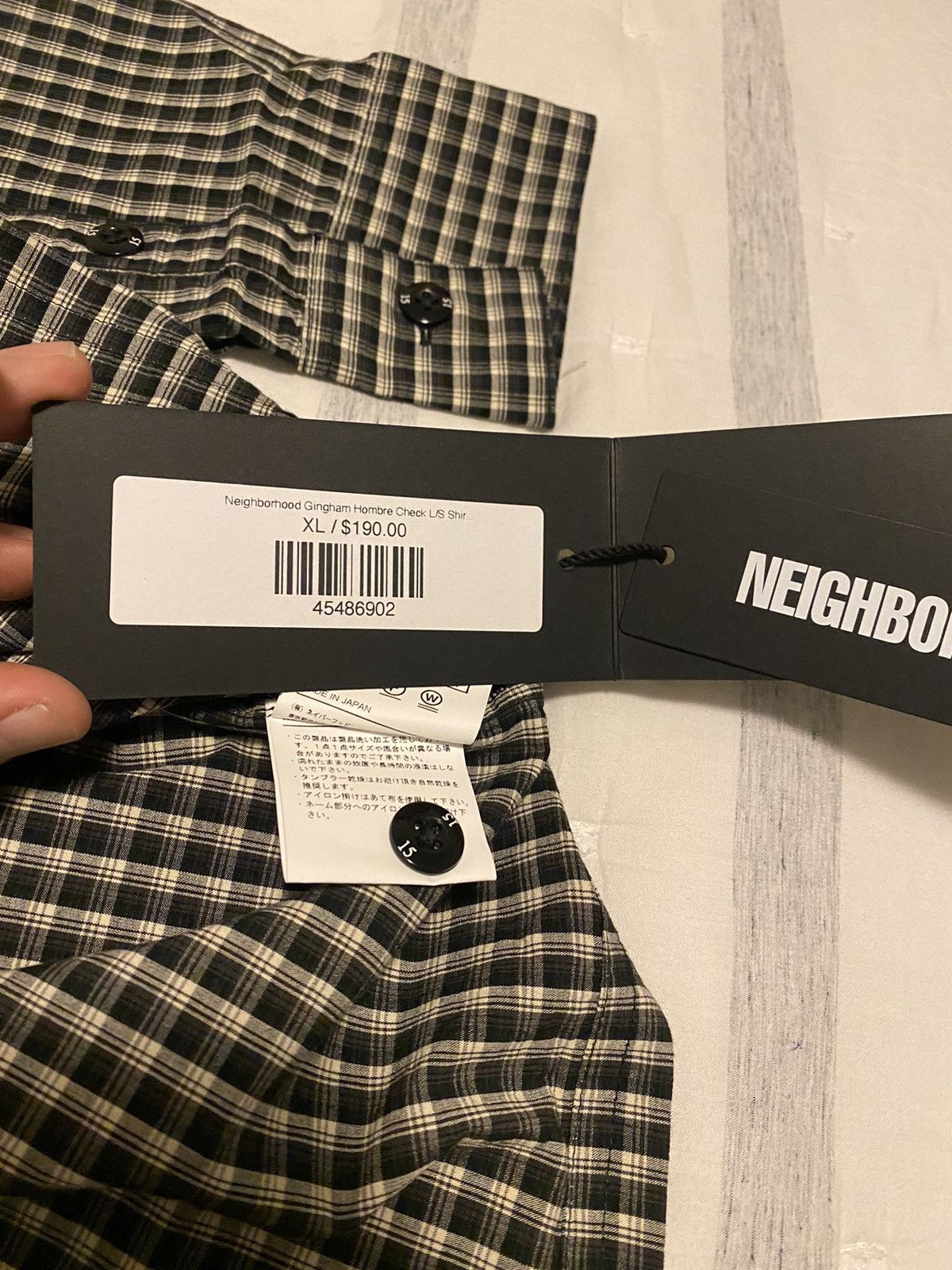 Neighborhood Neighborhood Japan Gingham Hombre Check Shirt XL NWT Size US XL / EU 56 / 4 - 15 Thumbnail
