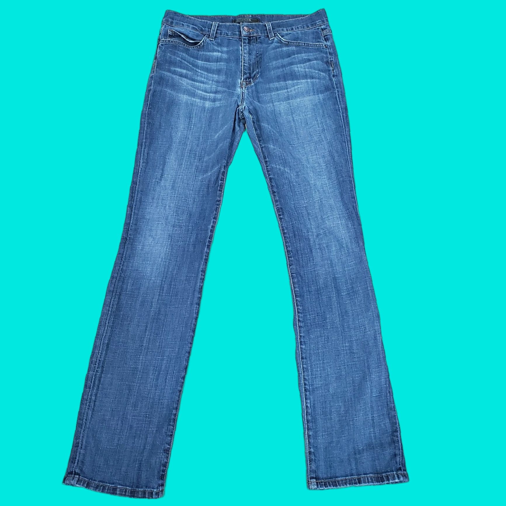 Vintage Joes Jeans Mens 32x35 Denim Jeans Blue Medium Wash Straight Regular 32 Inseam 35 Modern Logo Pockets Casual Size US 32 / EU 48 - 1 Thumbnail