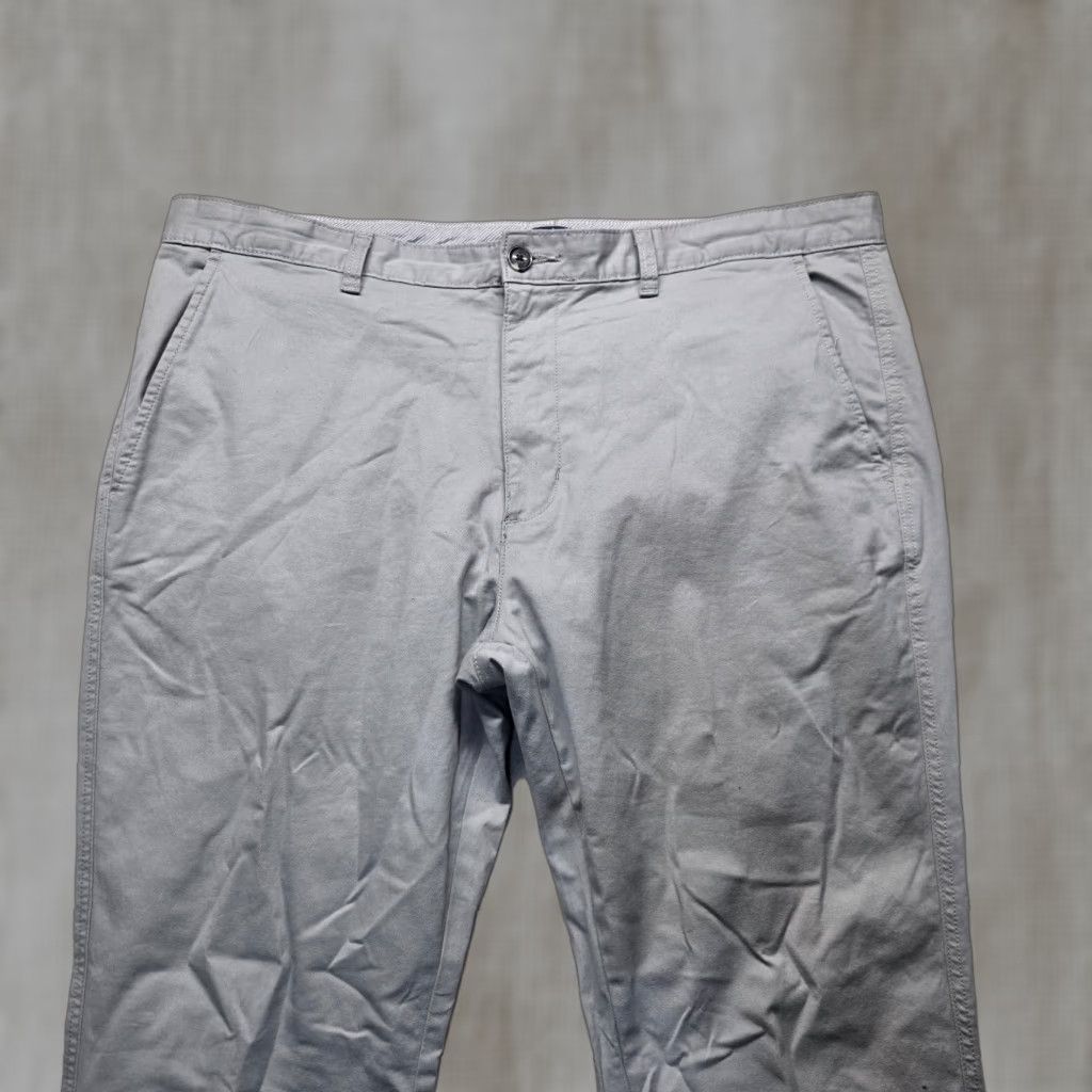 George George Solid Gray Chino Pants Adult Mens Size 38 x 30 Size US 38 / EU 54 - 1 Thumbnail