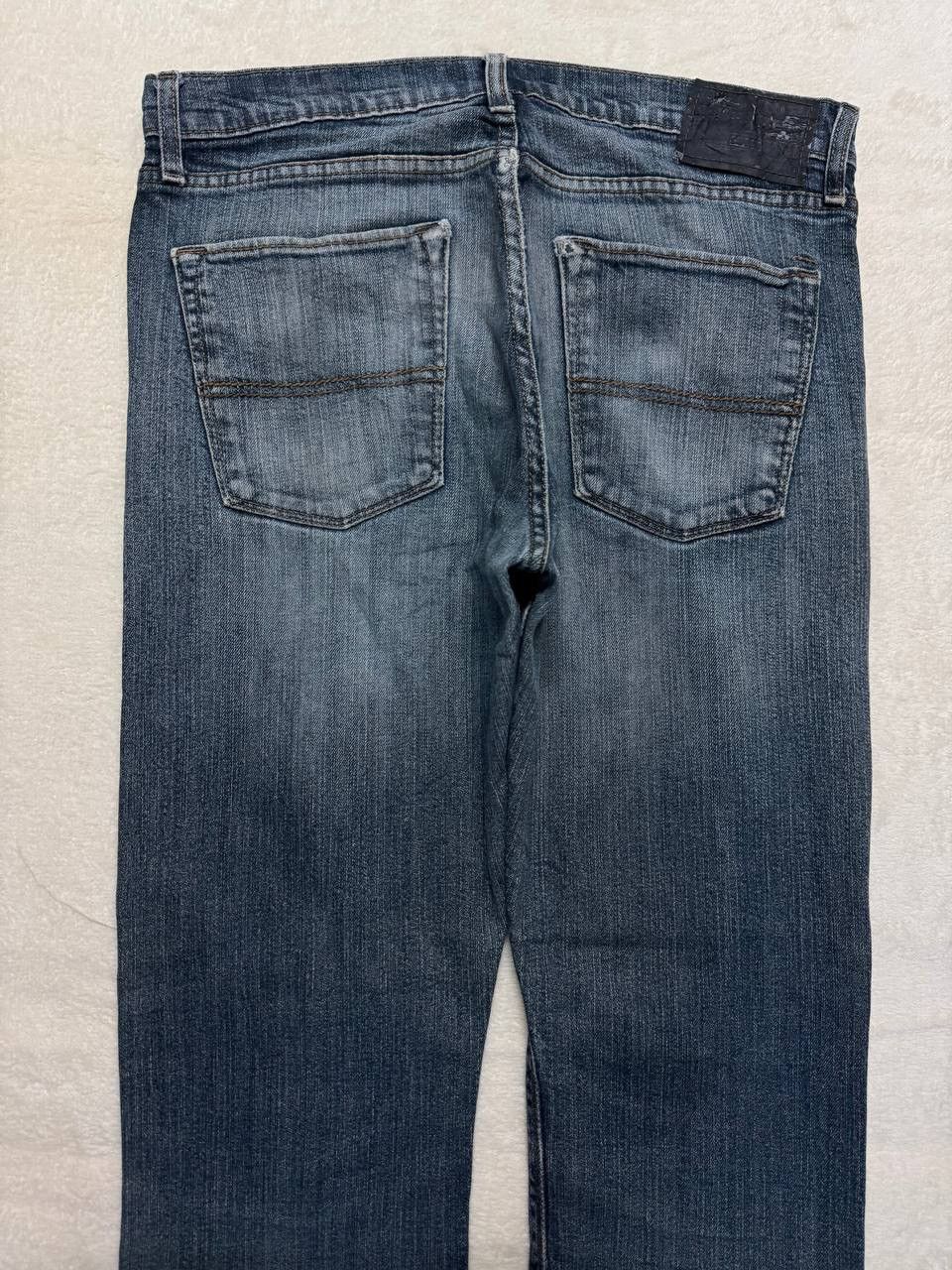 Levi's GRUNGE Levi’s Slim Straight Fit Faded Distressed Blue Jeans Size US 33 - 16 Thumbnail